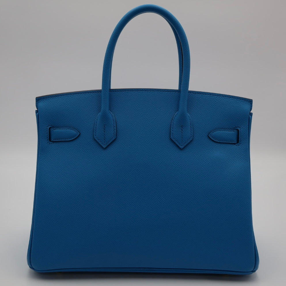 Hermès - Birkin 30 - Bleu Frida
