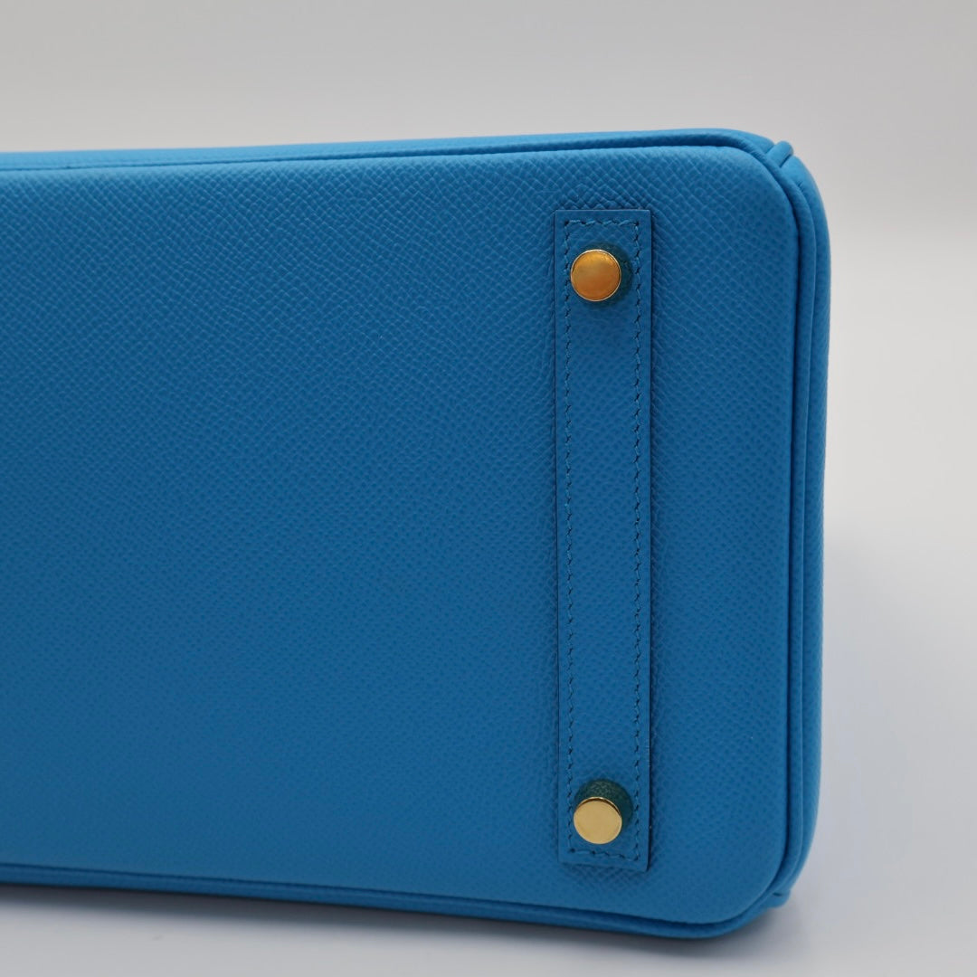 Hermès - Birkin 30 - Bleu Frida