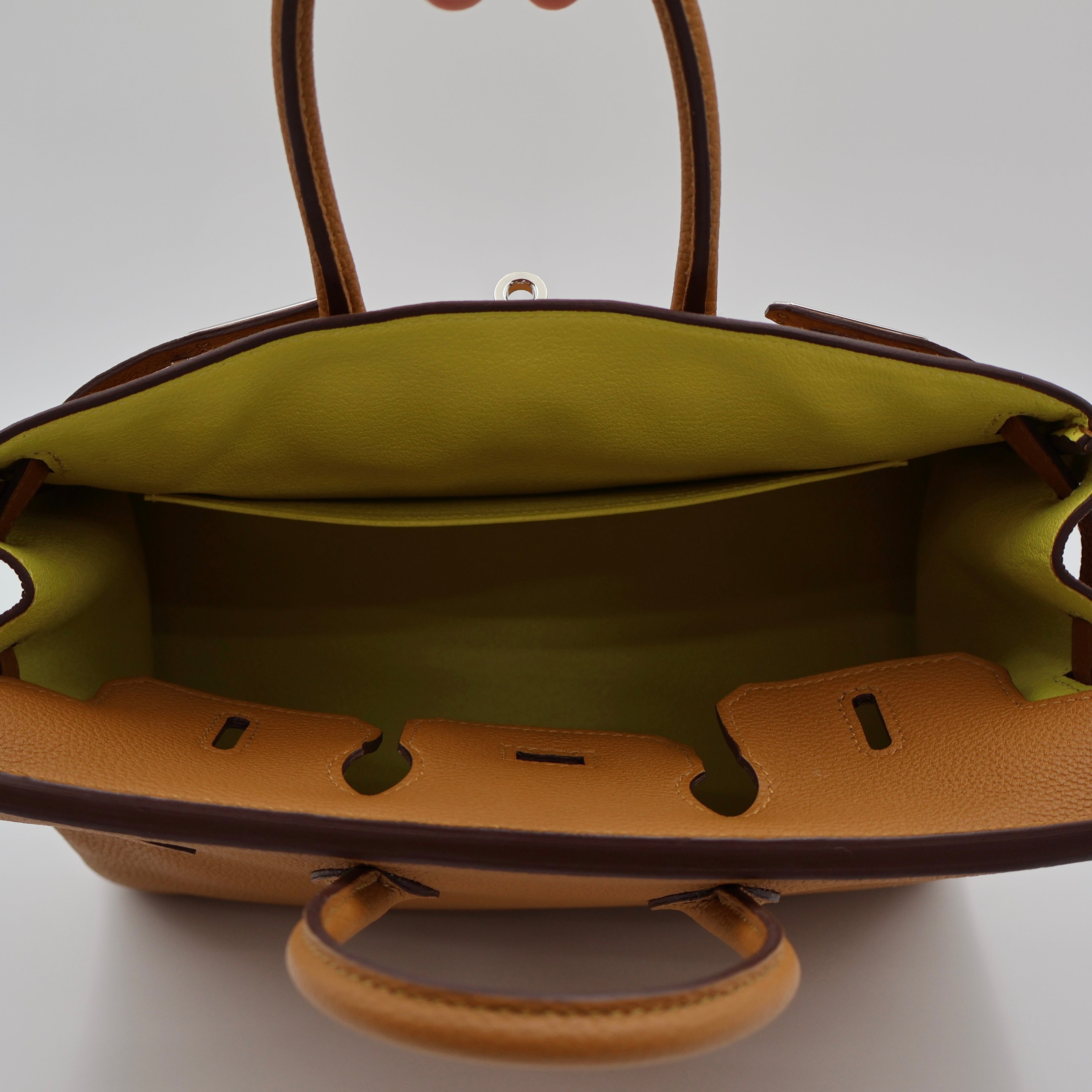Hermès - Birkin 25 - Caramel verso lime