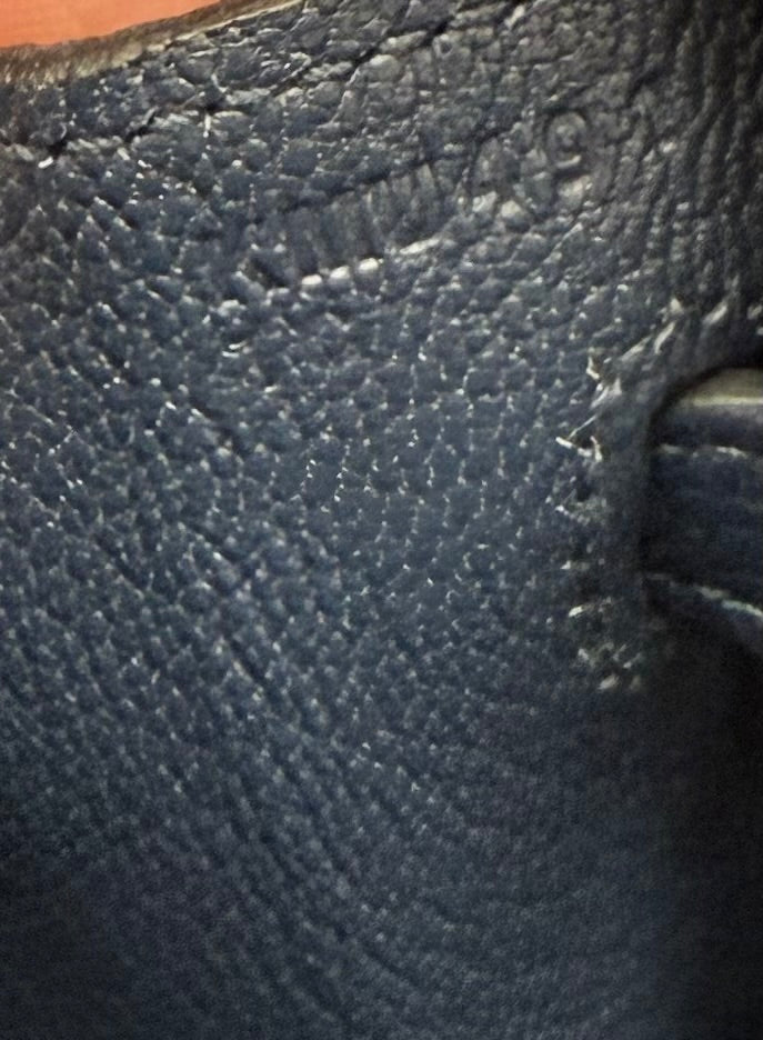 Hermès - Birkin 25 - Bleu abysse