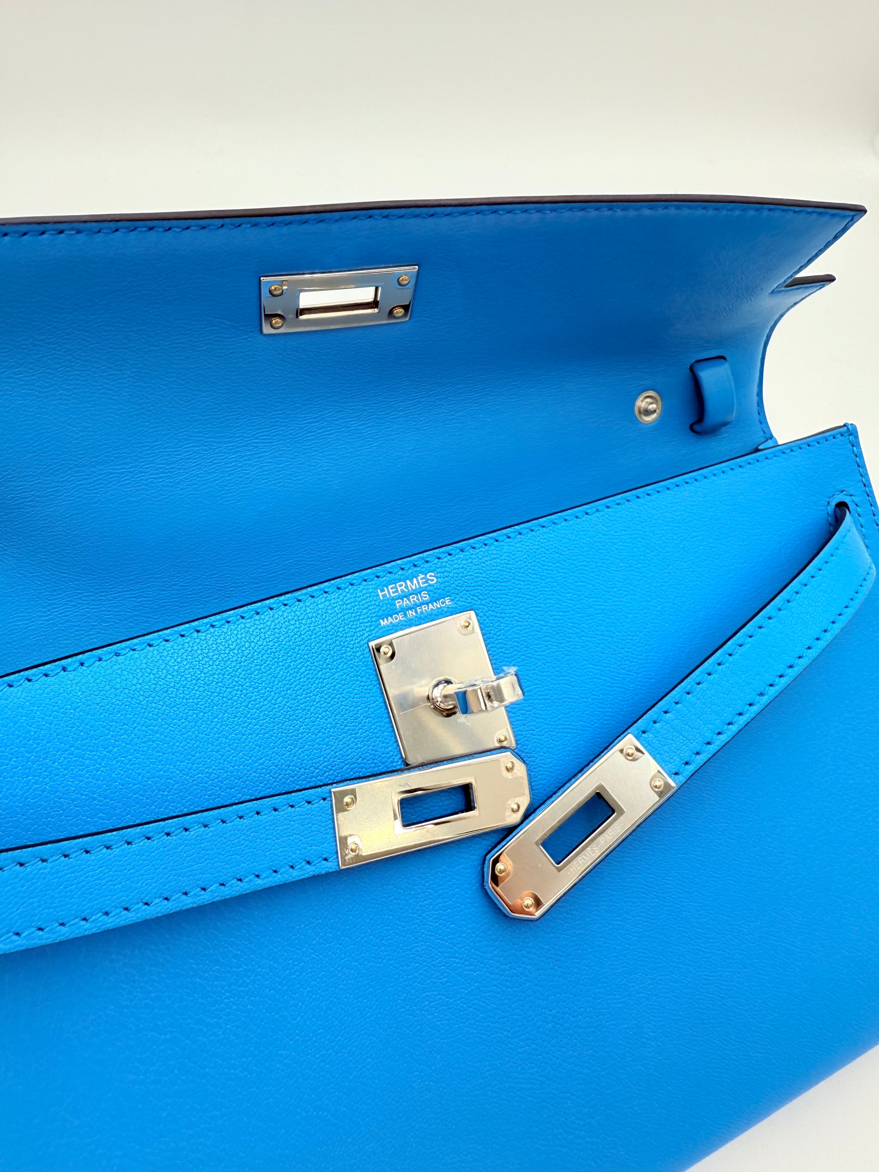 Hermès - Kelly élan - Bleu frida