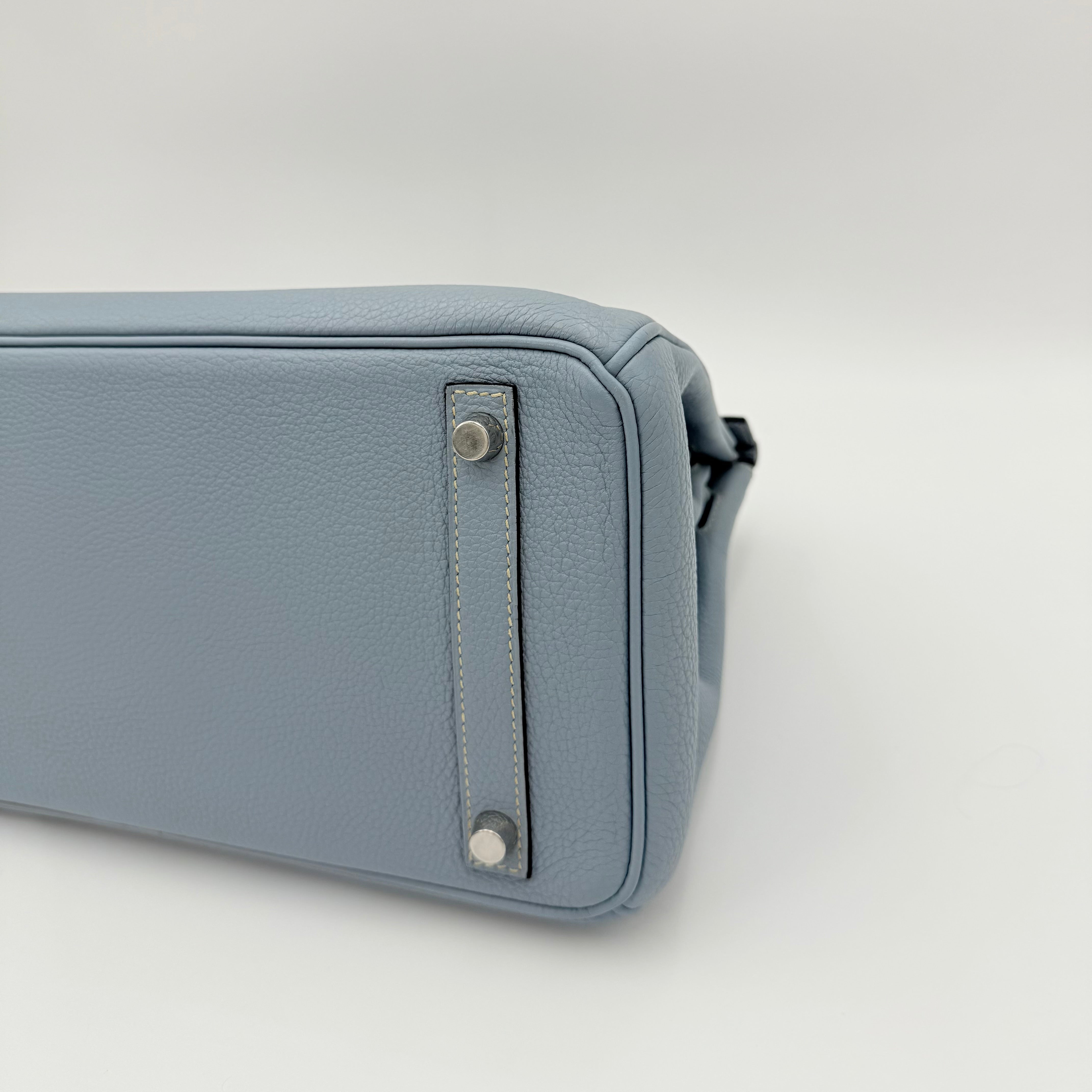 Hermès - Birkin 30 - Bleu lin