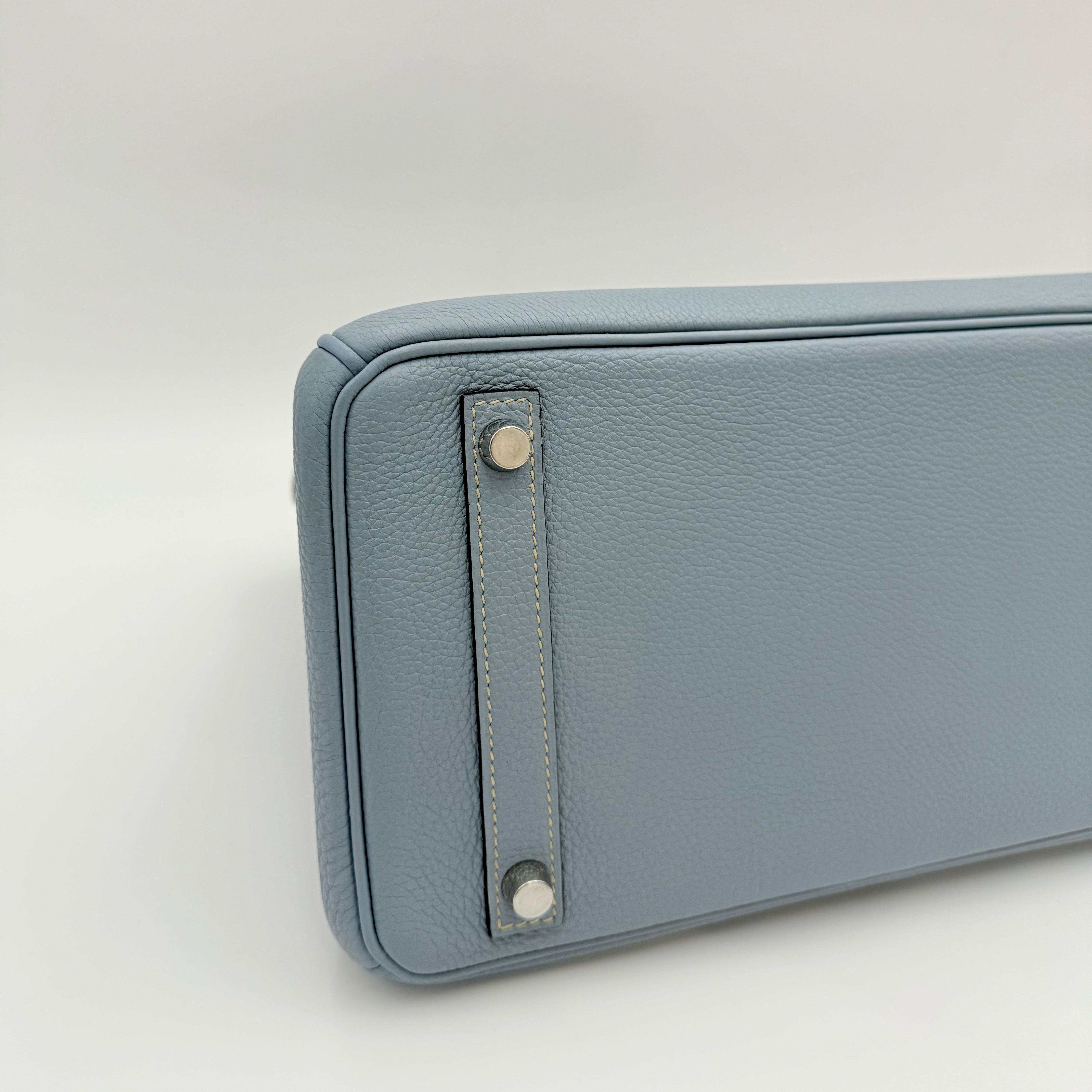 Hermès - Birkin 30 - Bleu lin