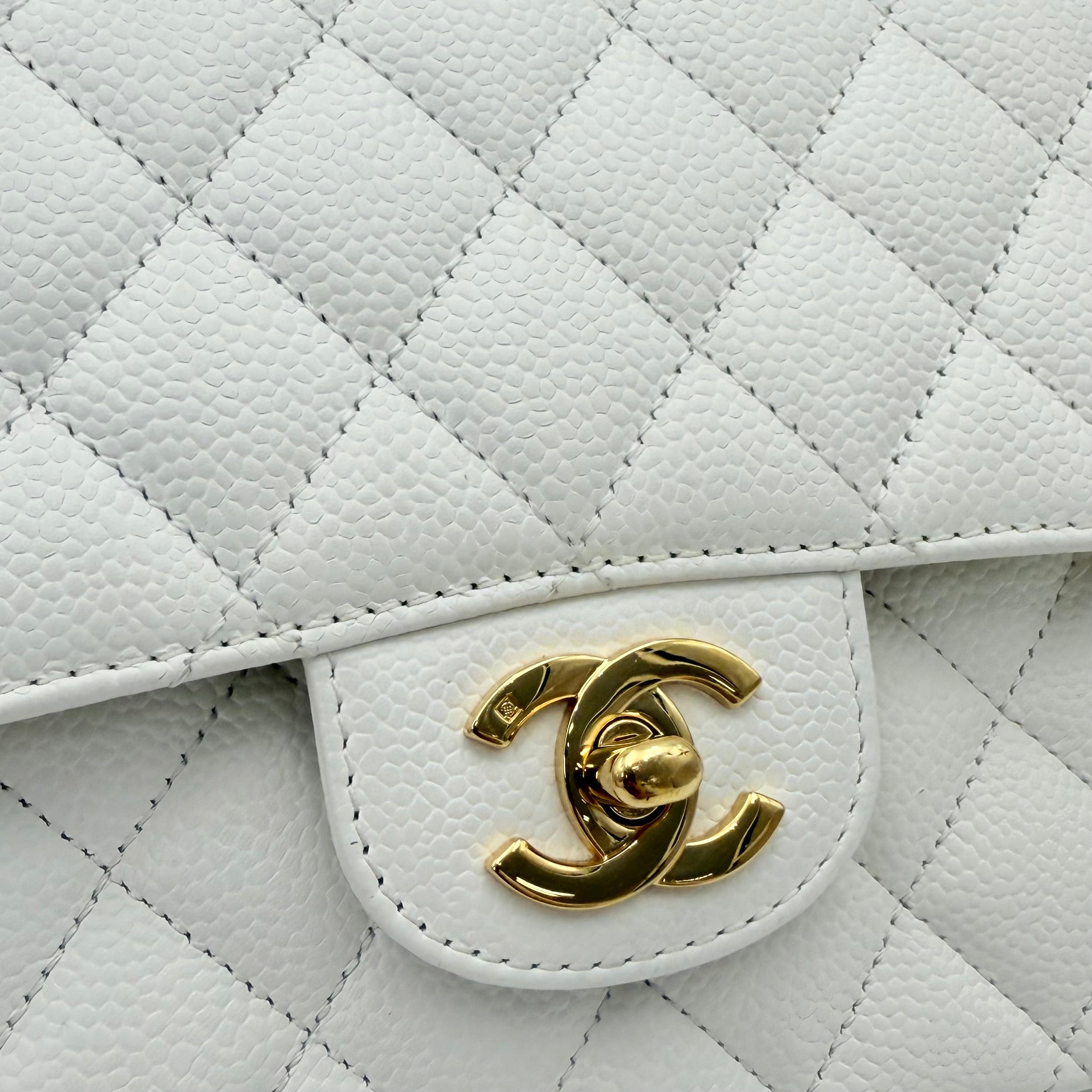 Chanel - Timeless - Double Flap medium - Blanc