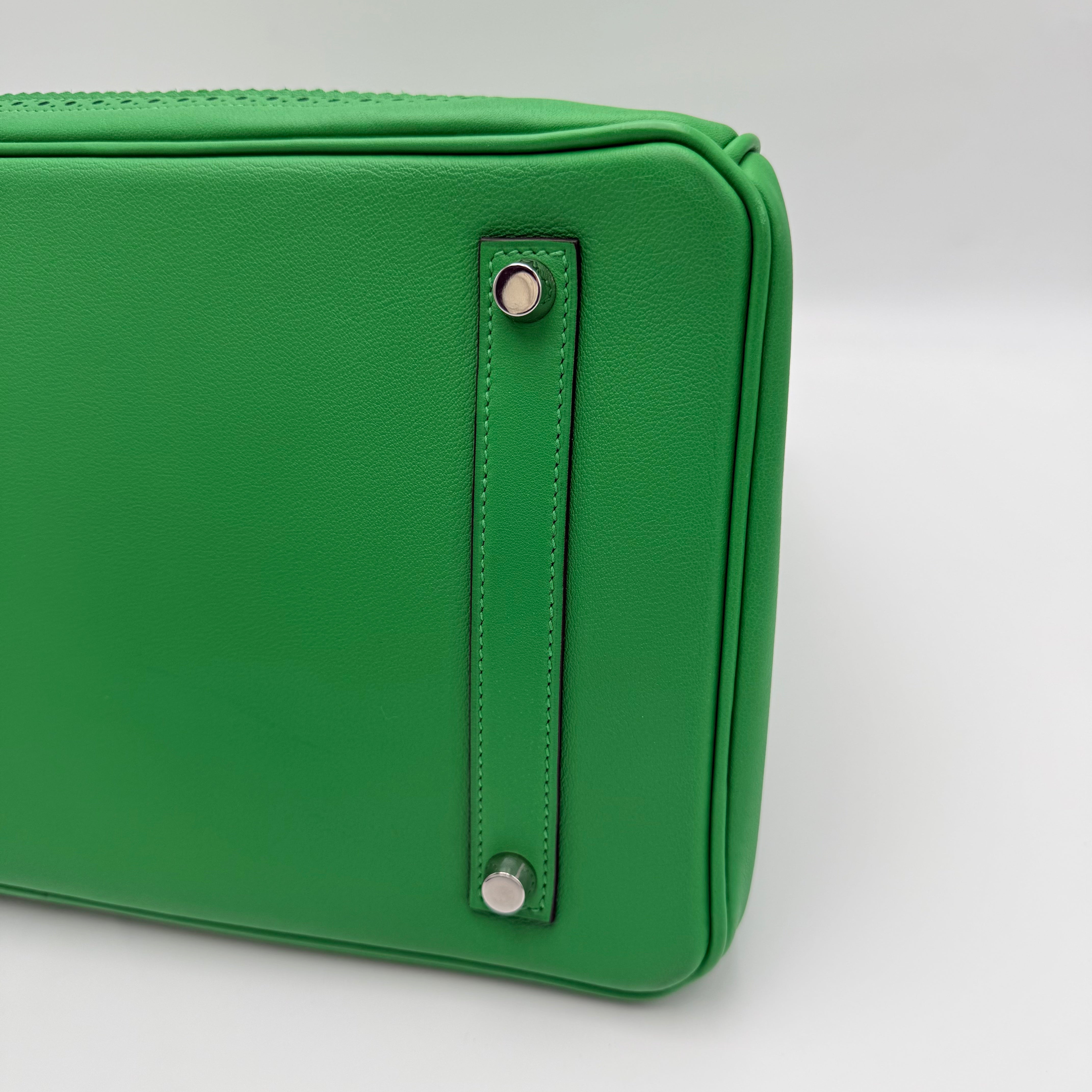 Hermès - Birkin 35 Ghillies - Vert bambou