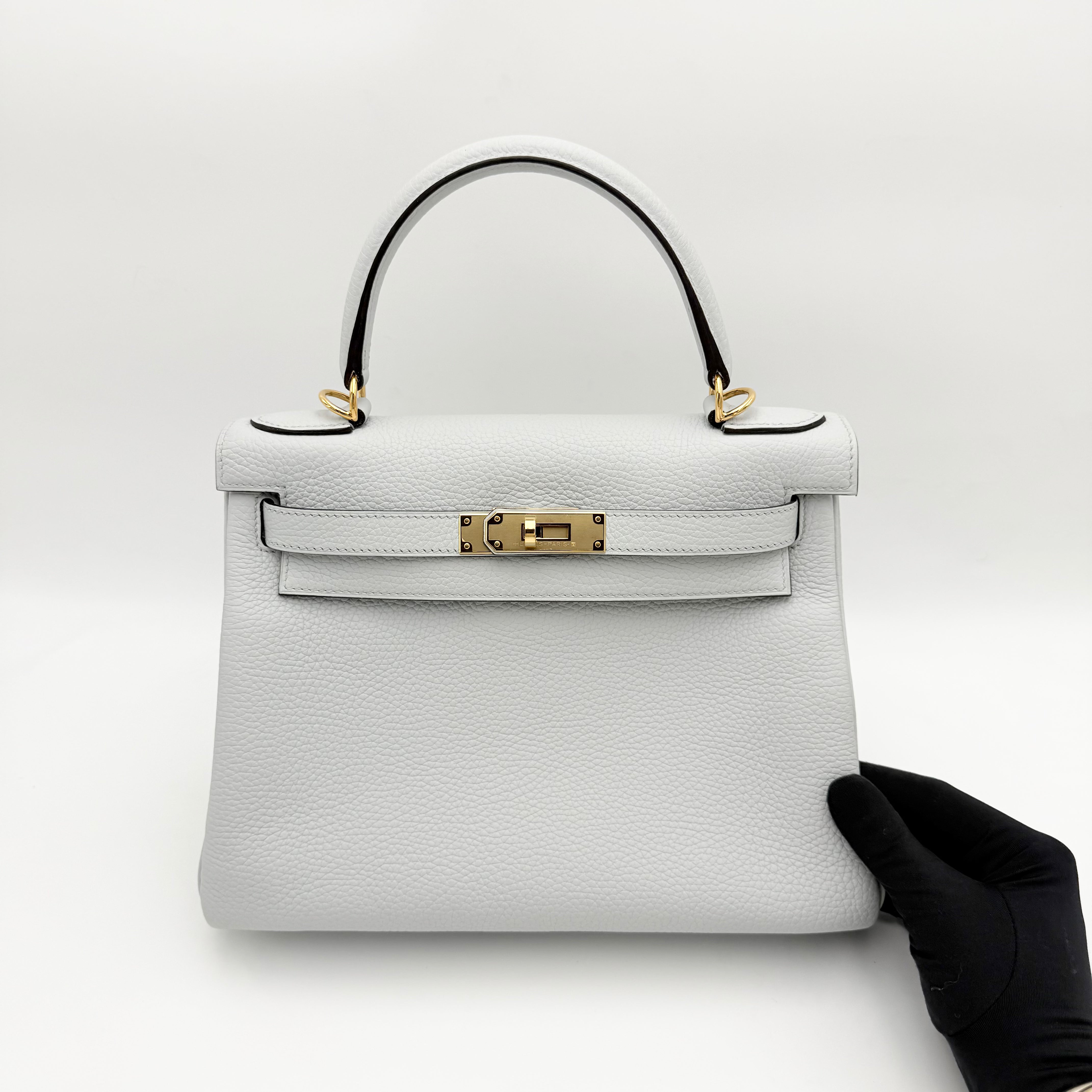 Hermès - Kelly 28 -Bleu pâle