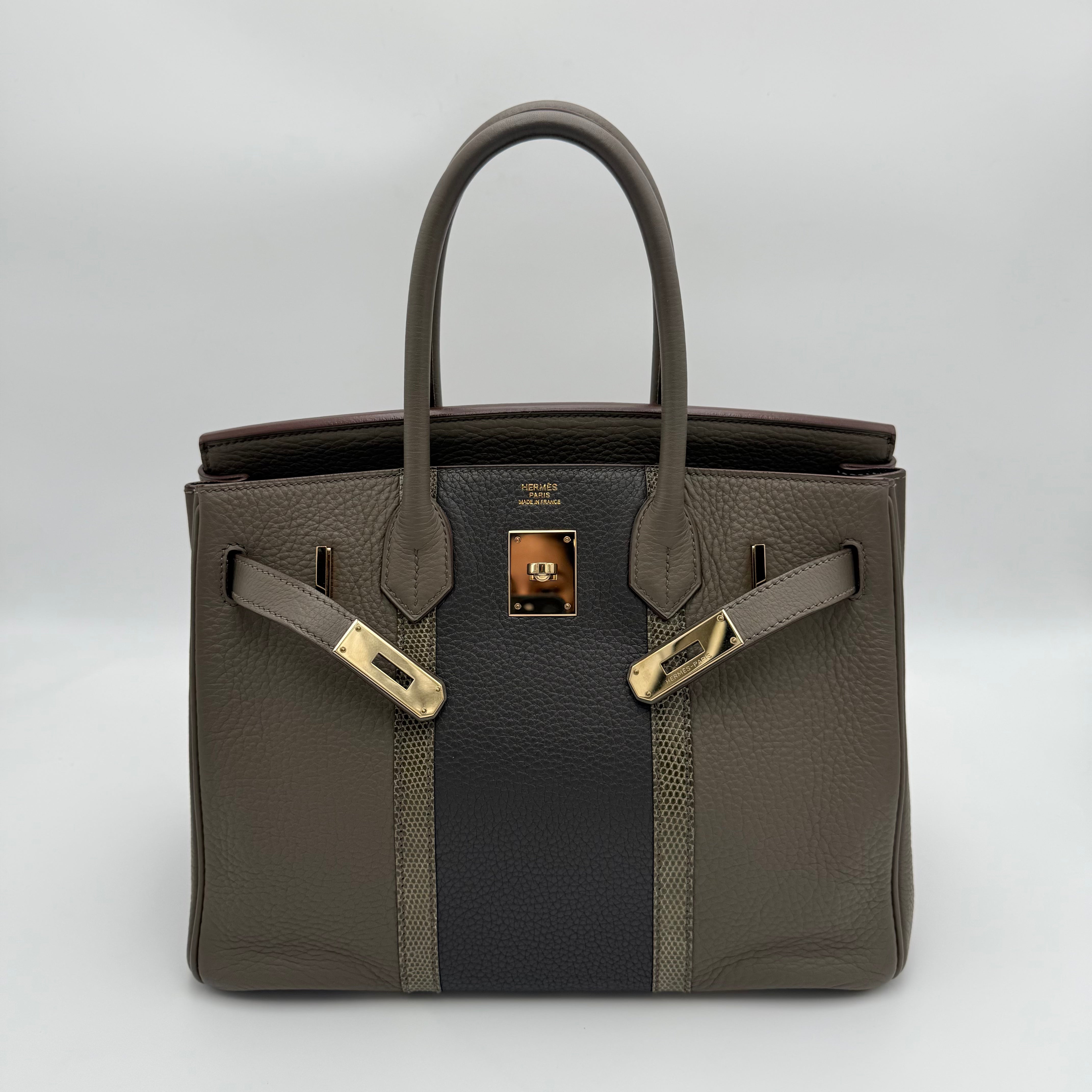 Hermès - Birkin 30 "Le club" - étain