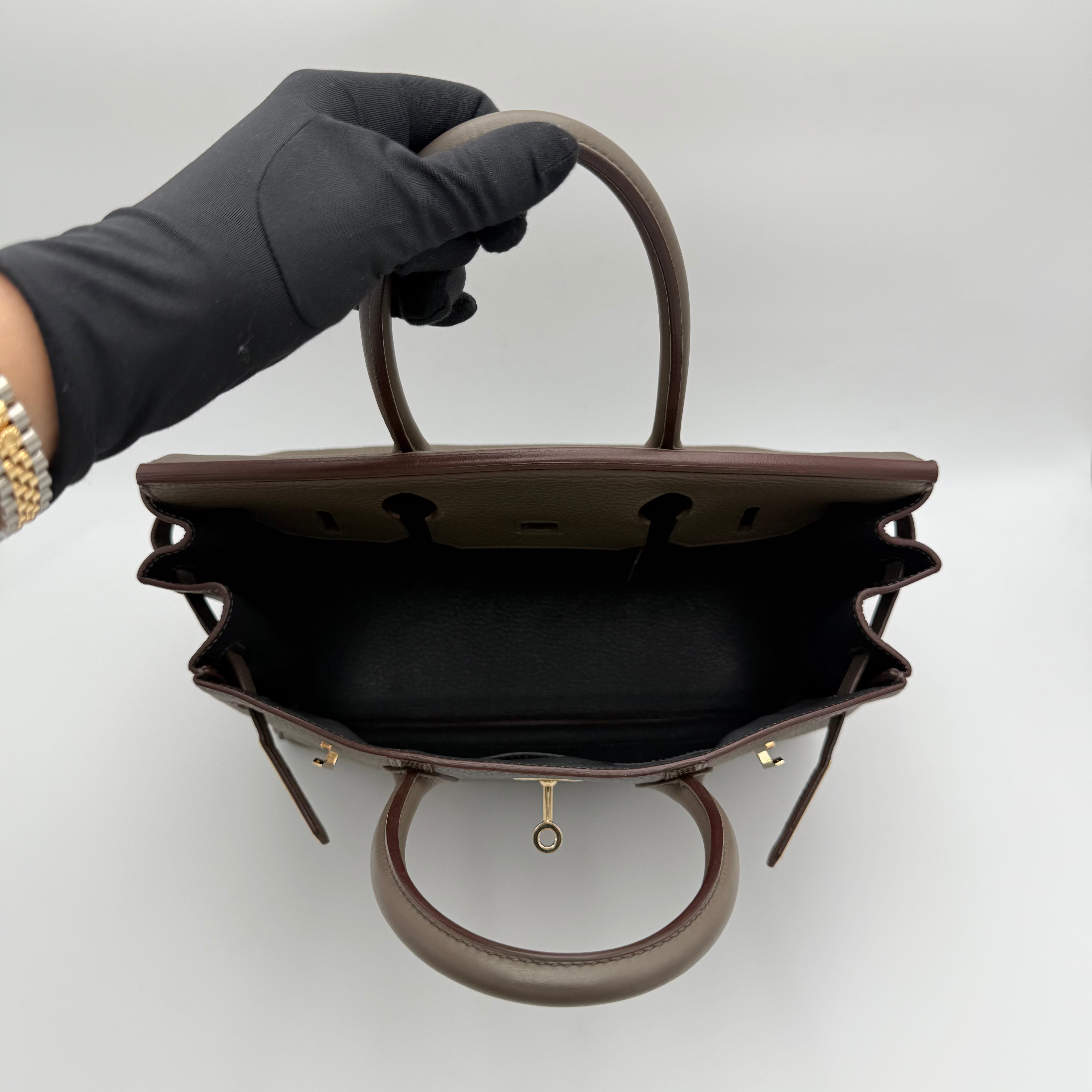 Hermès - Birkin 30 "Le club" - étain