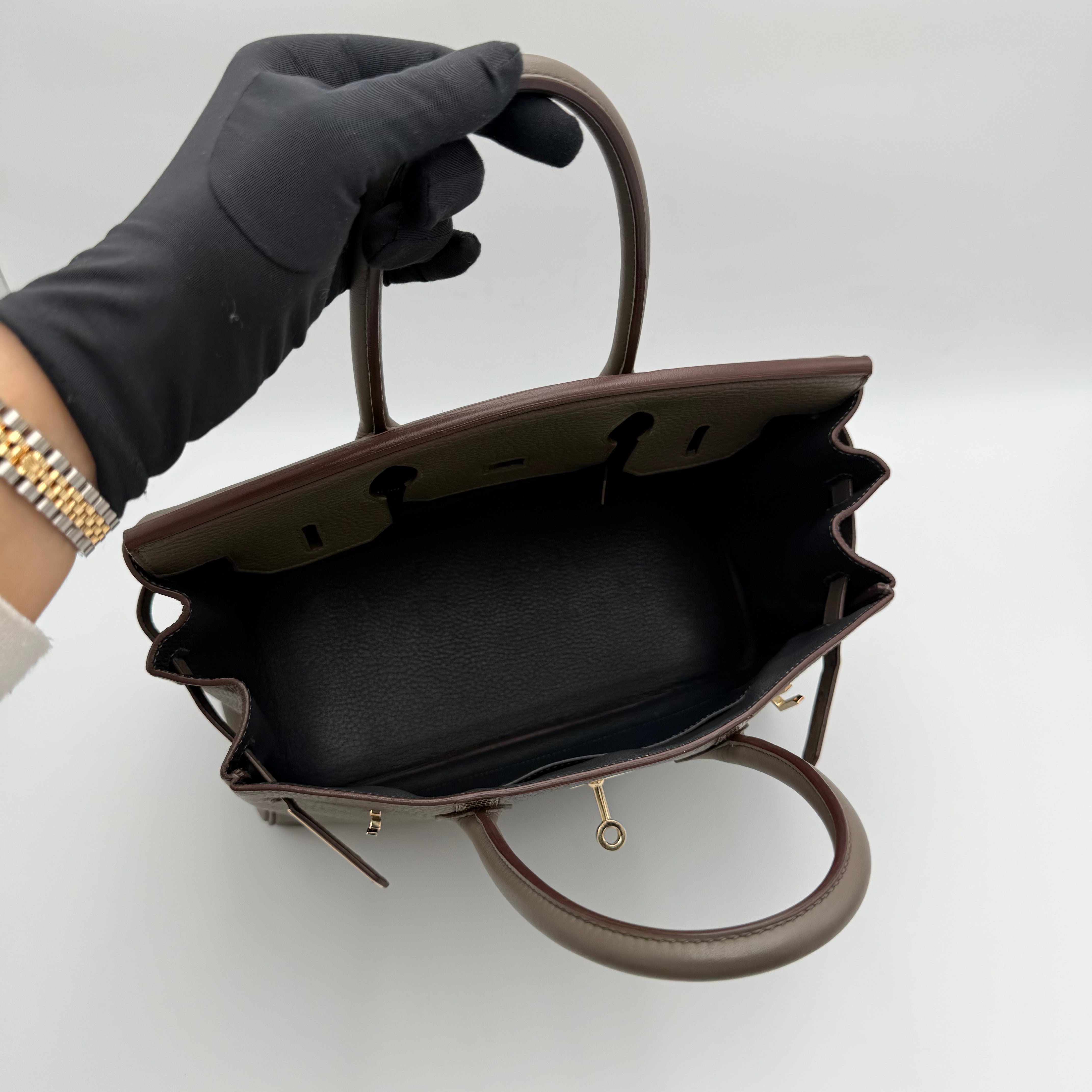 Hermès - Birkin 30 "Le club" - étain