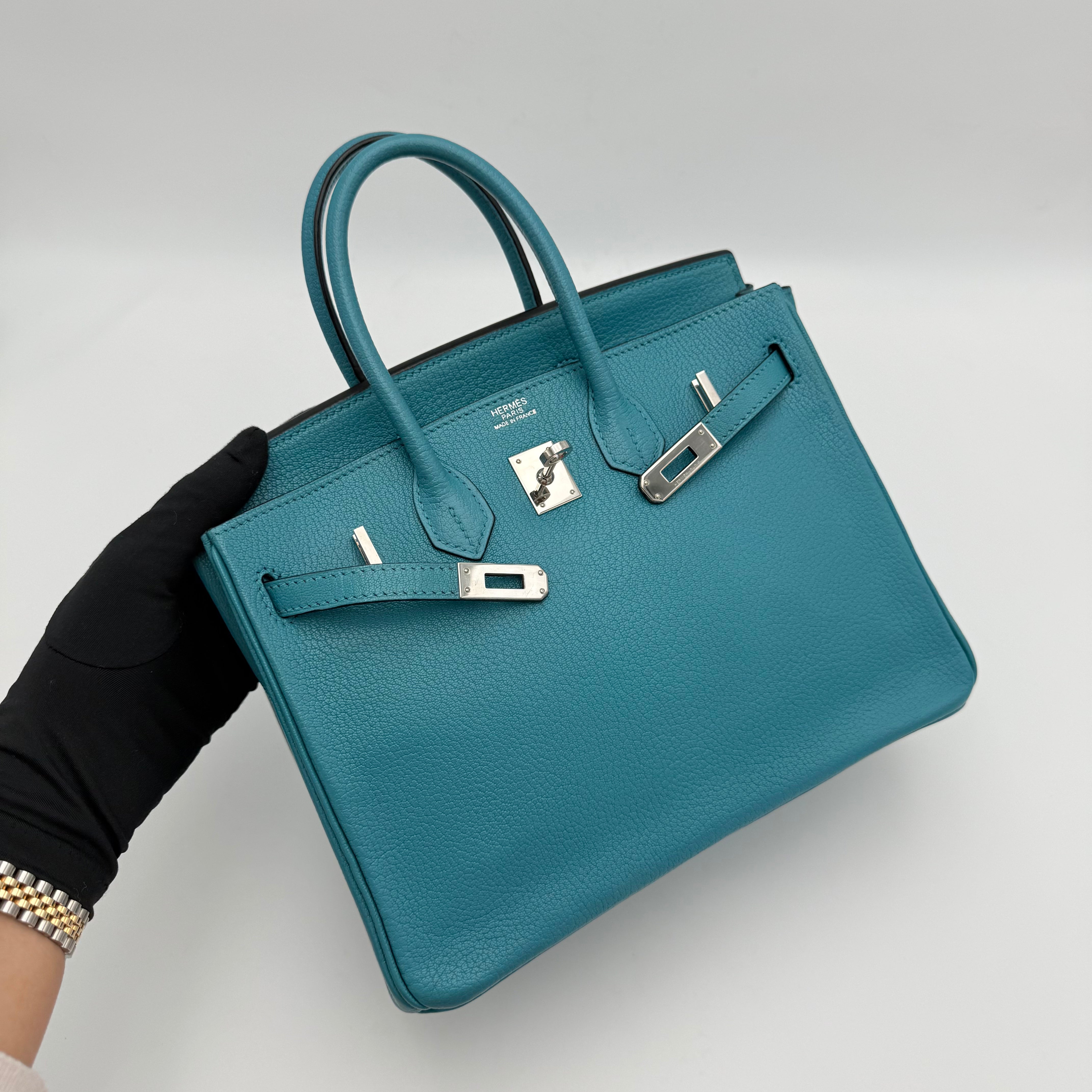 HERMÈS - BIRKIN 25 - TURQUOISE