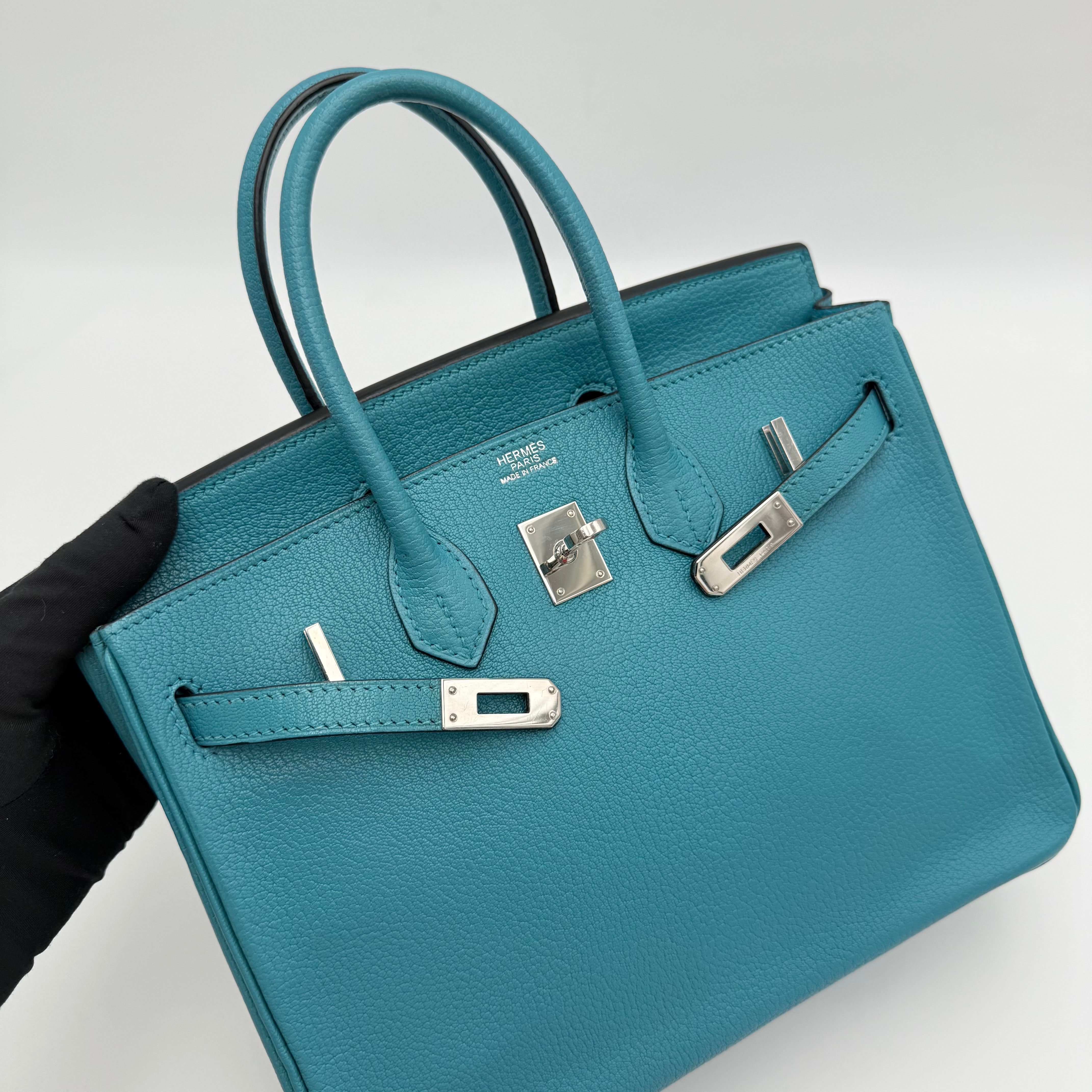 HERMÈS - BIRKIN 25 - TURQUOISE