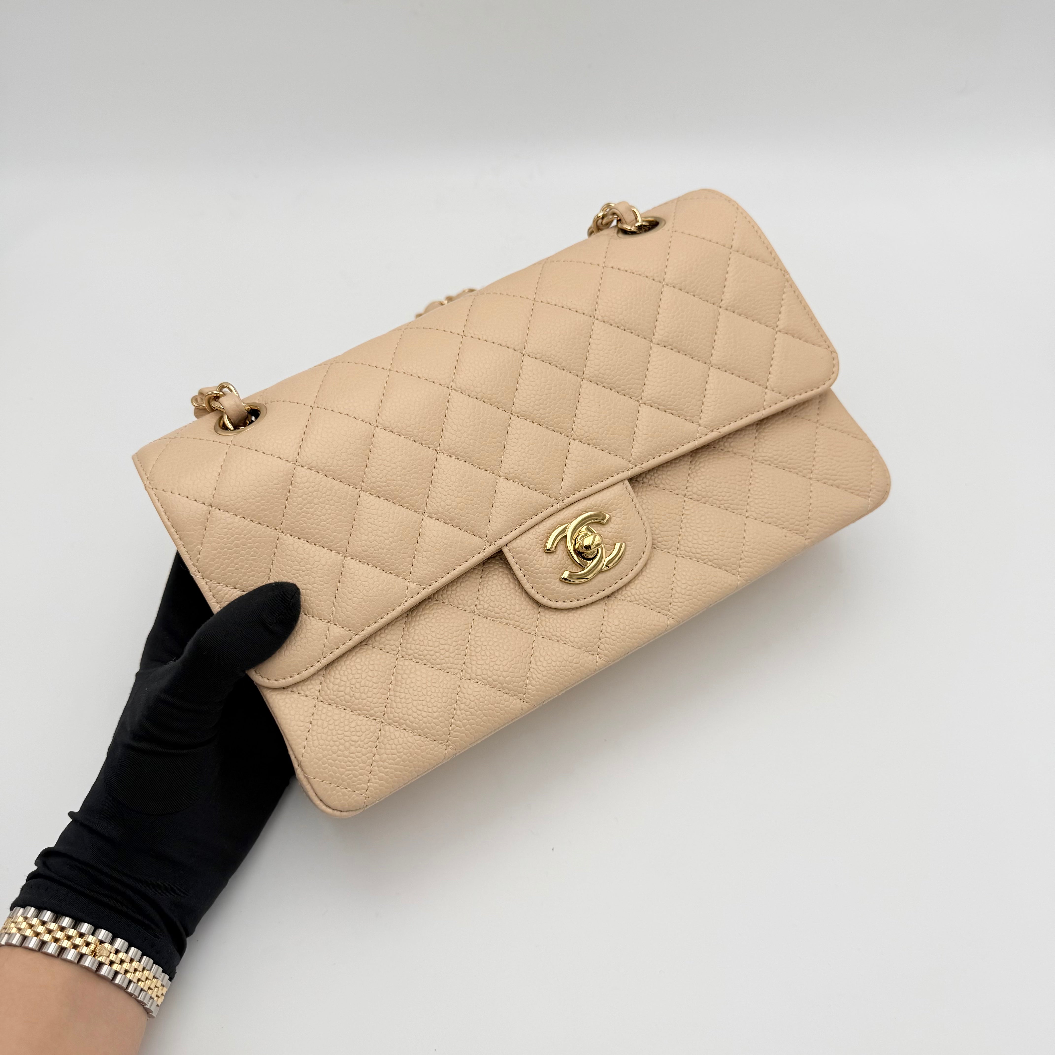 Chanel - Double flap - Beige