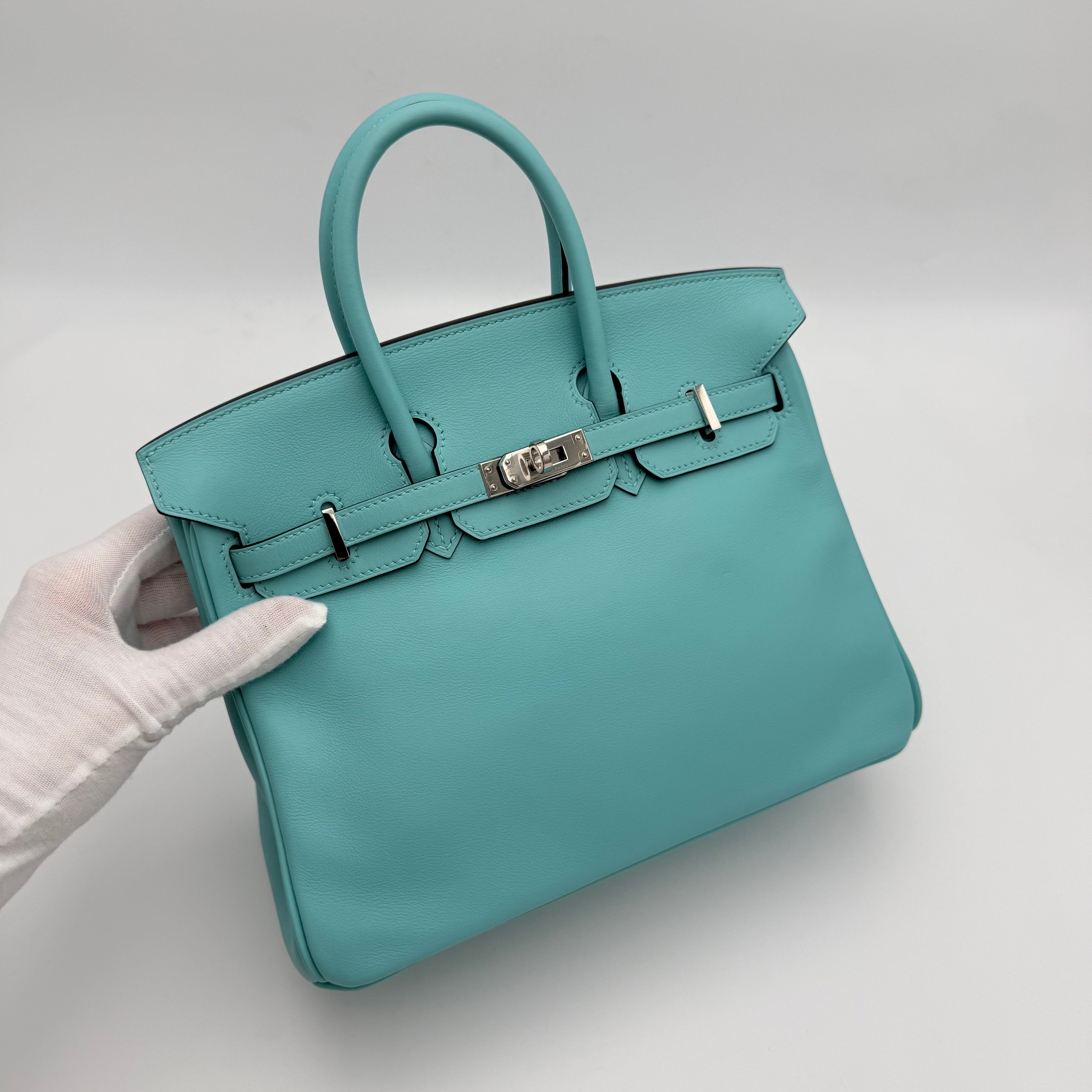 Hermès - Birkin 25 - Bleu atoll