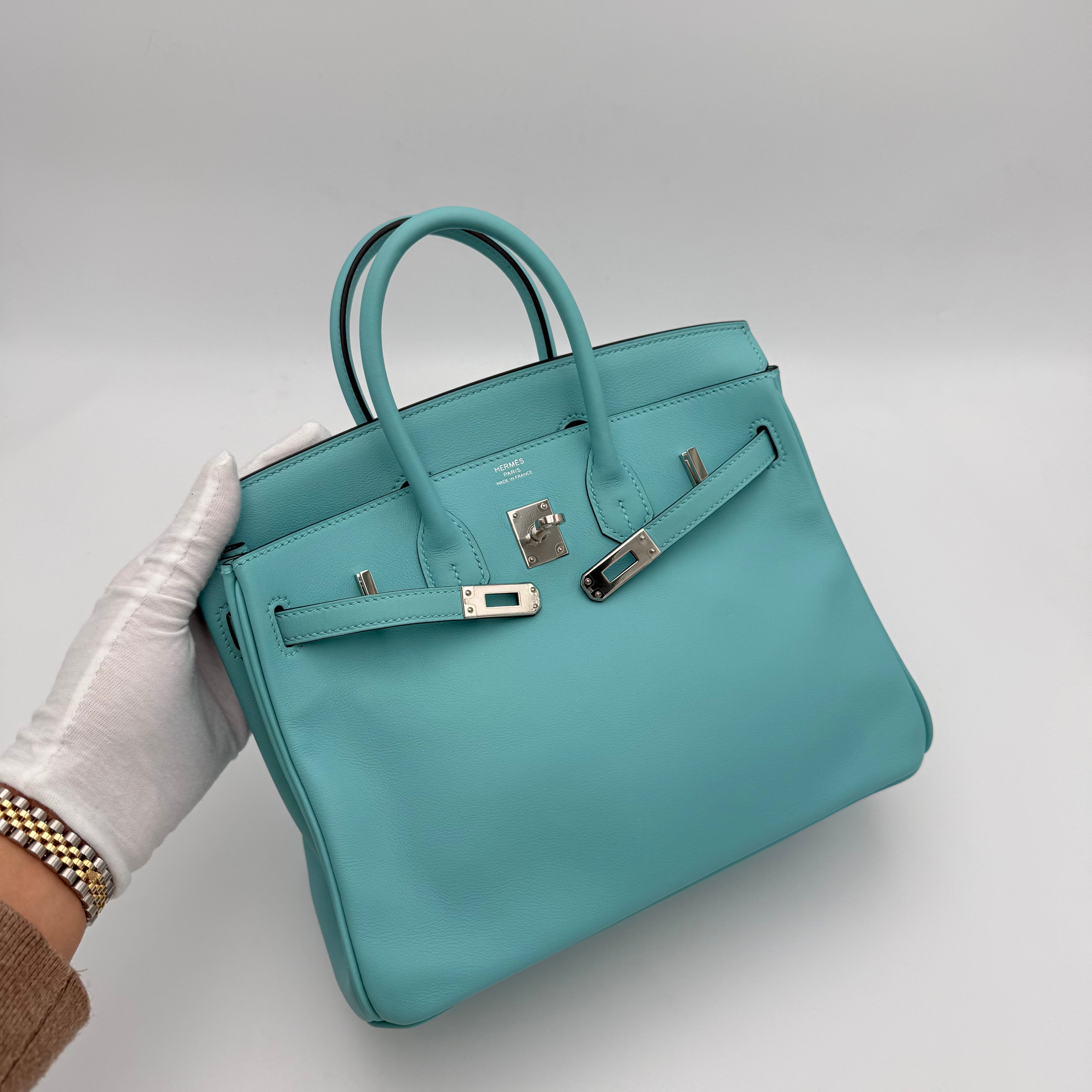 Hermès - Birkin 25 - Bleu atoll