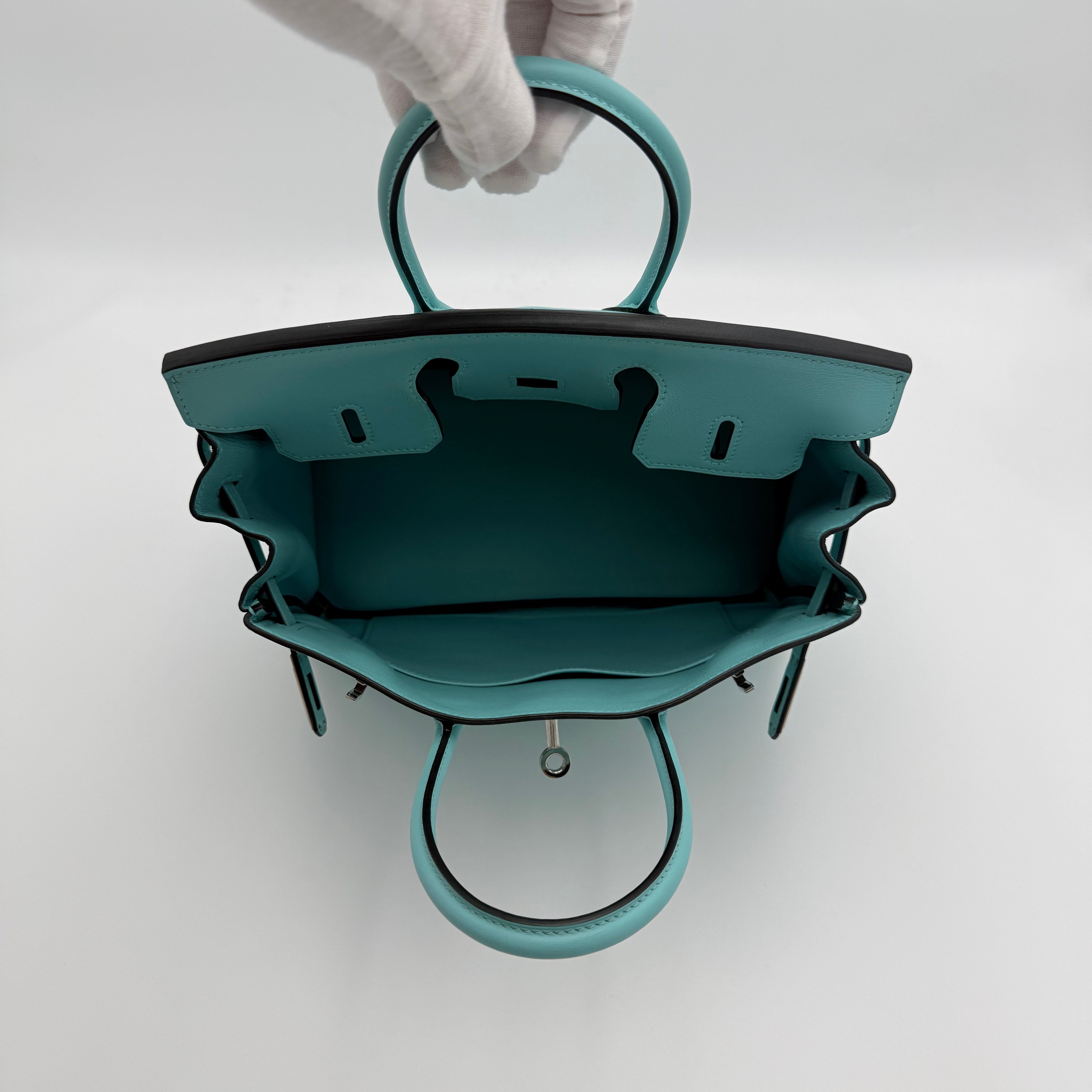 Hermès - Birkin 25 - Bleu atoll