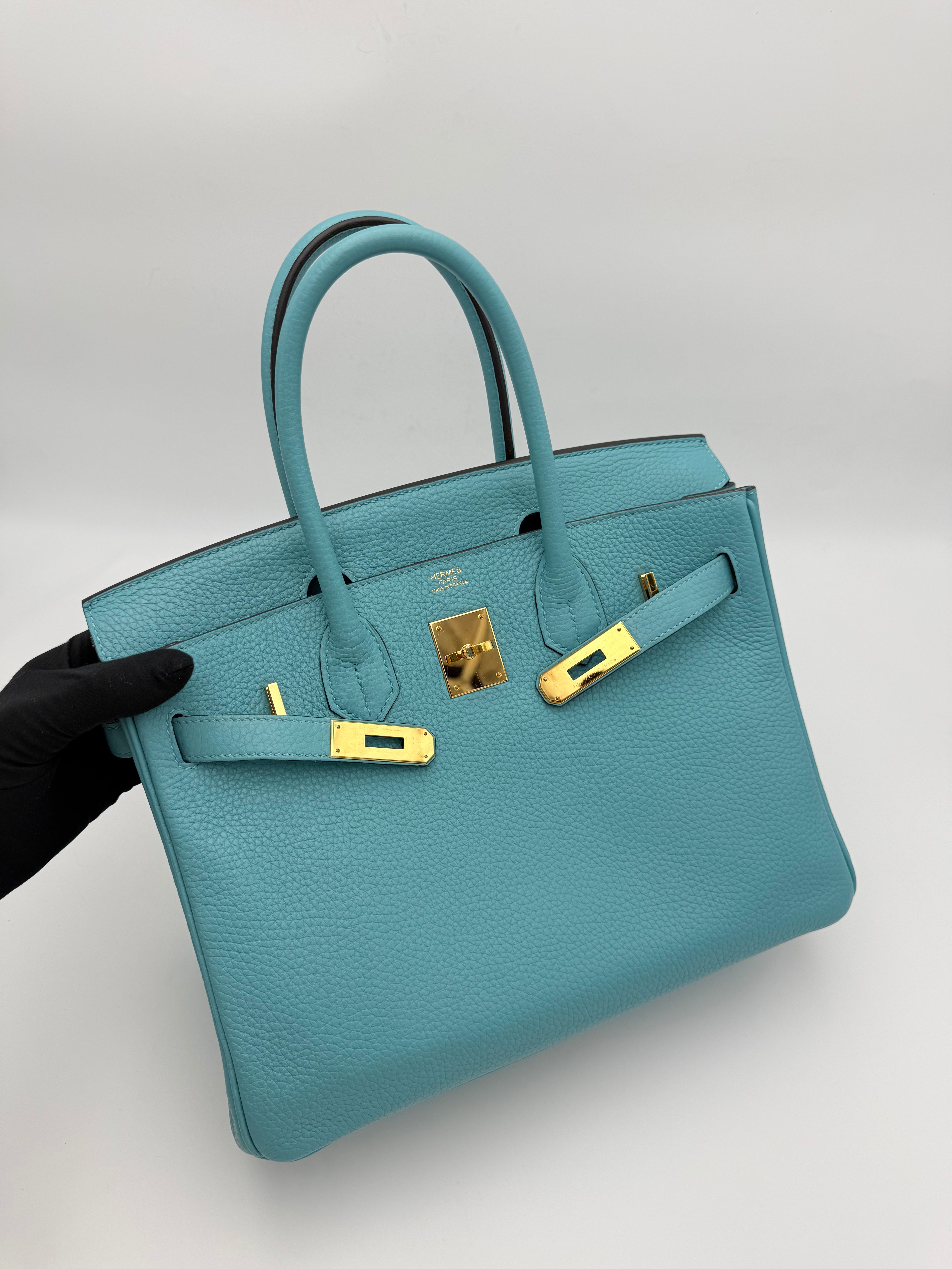 Hermès - Birkin 30 - Bleu atoll