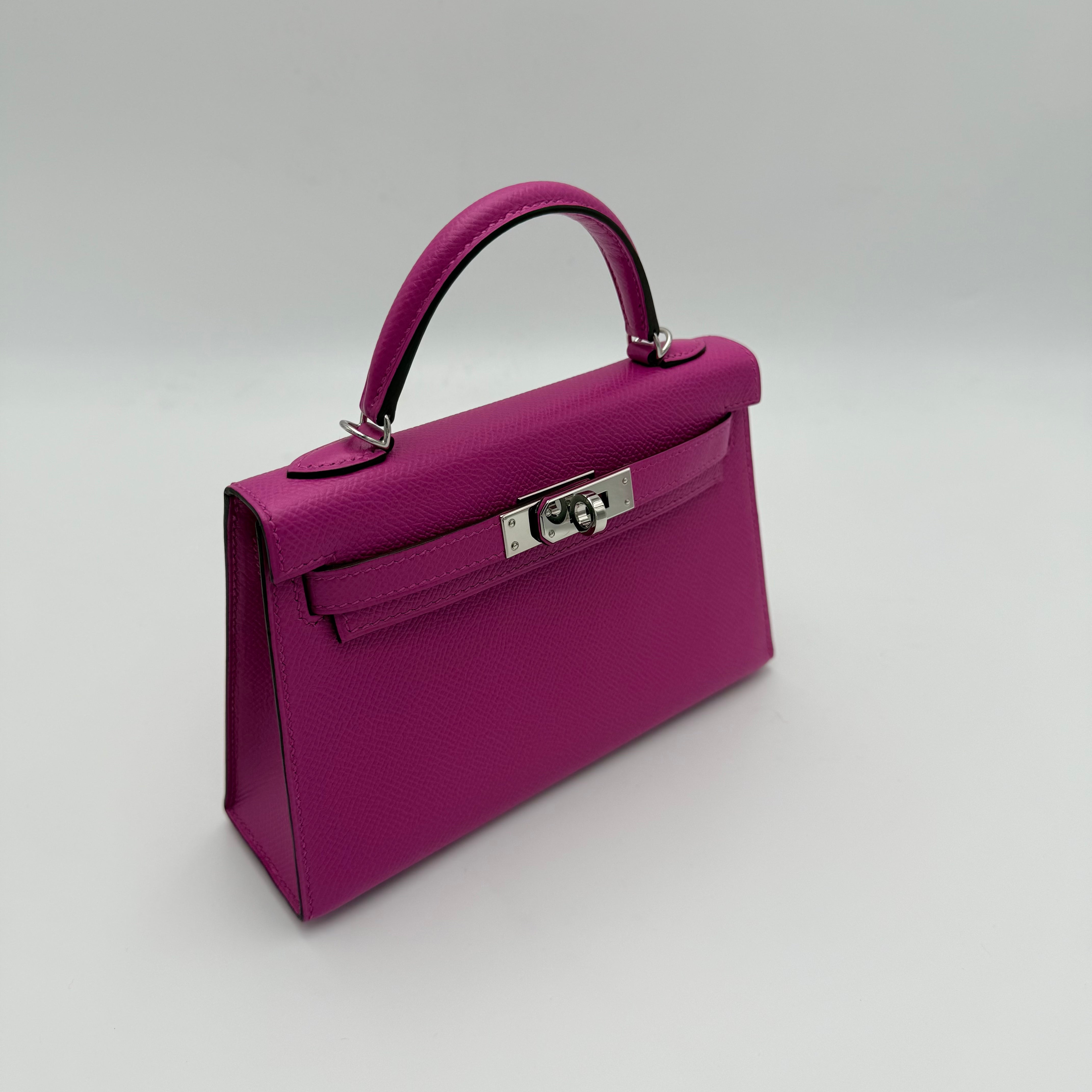 Hermès - Mini Kelly - rose pourpre