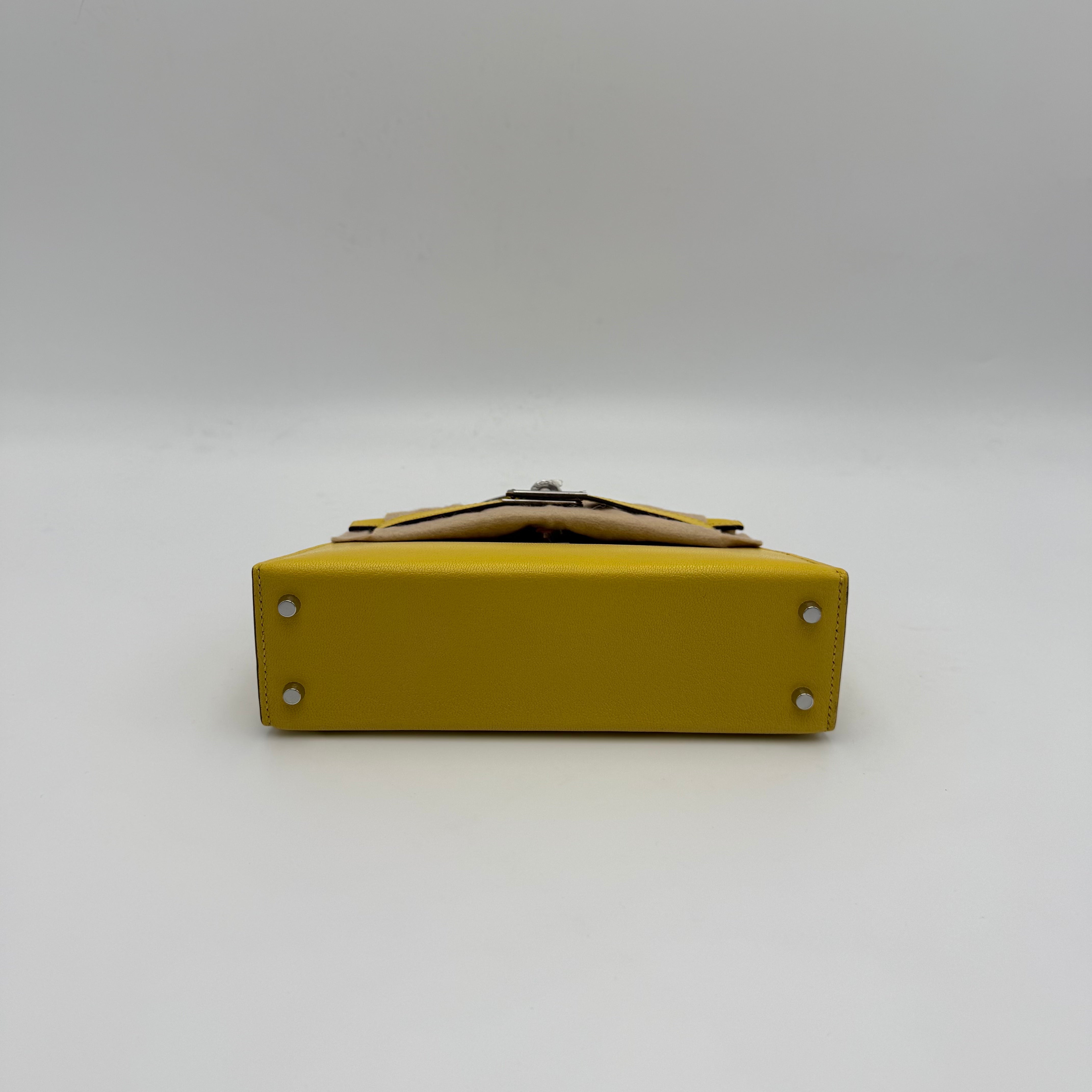 Hermès - Mini Kelly - Jaune de Naples