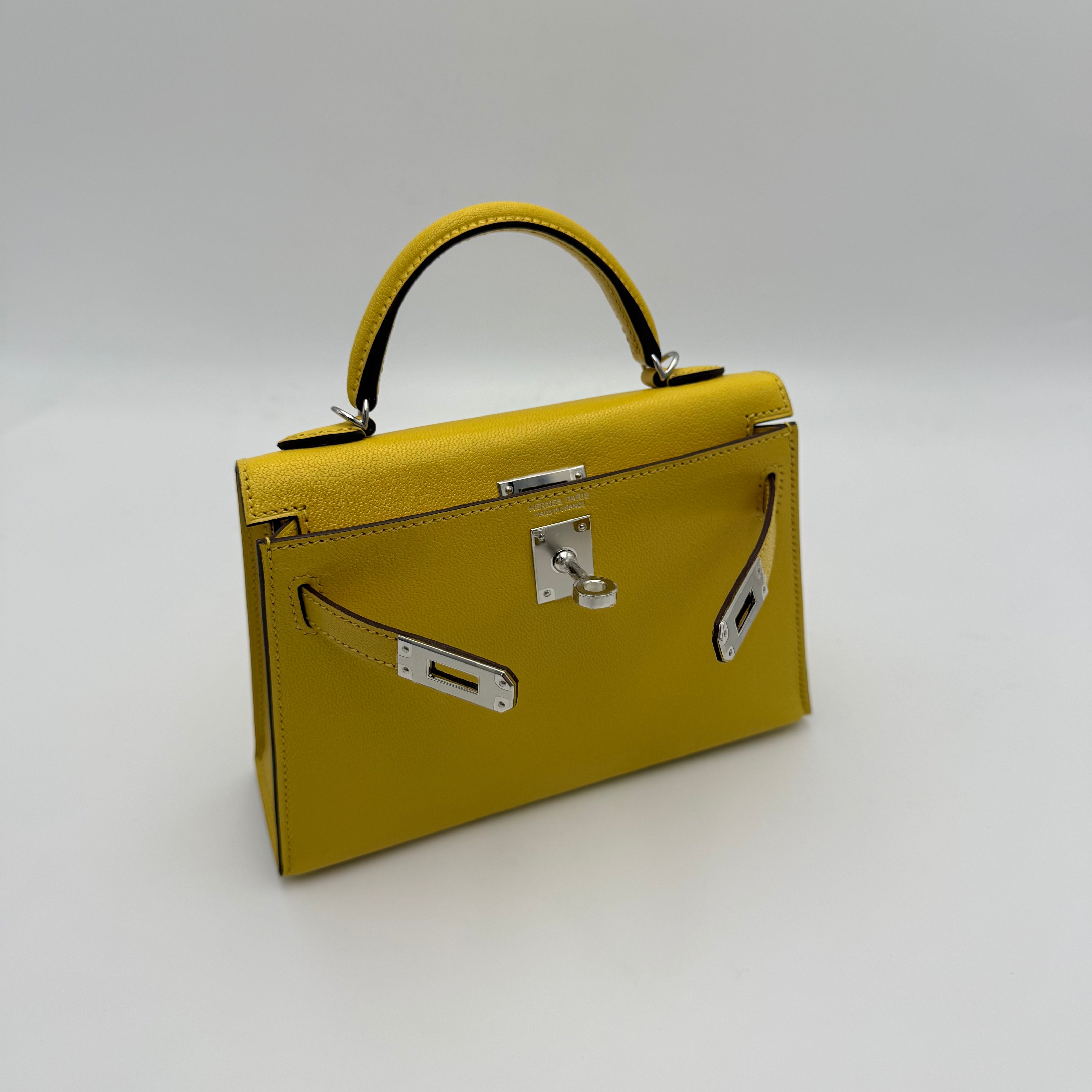Hermès - Mini Kelly - Jaune de Naples