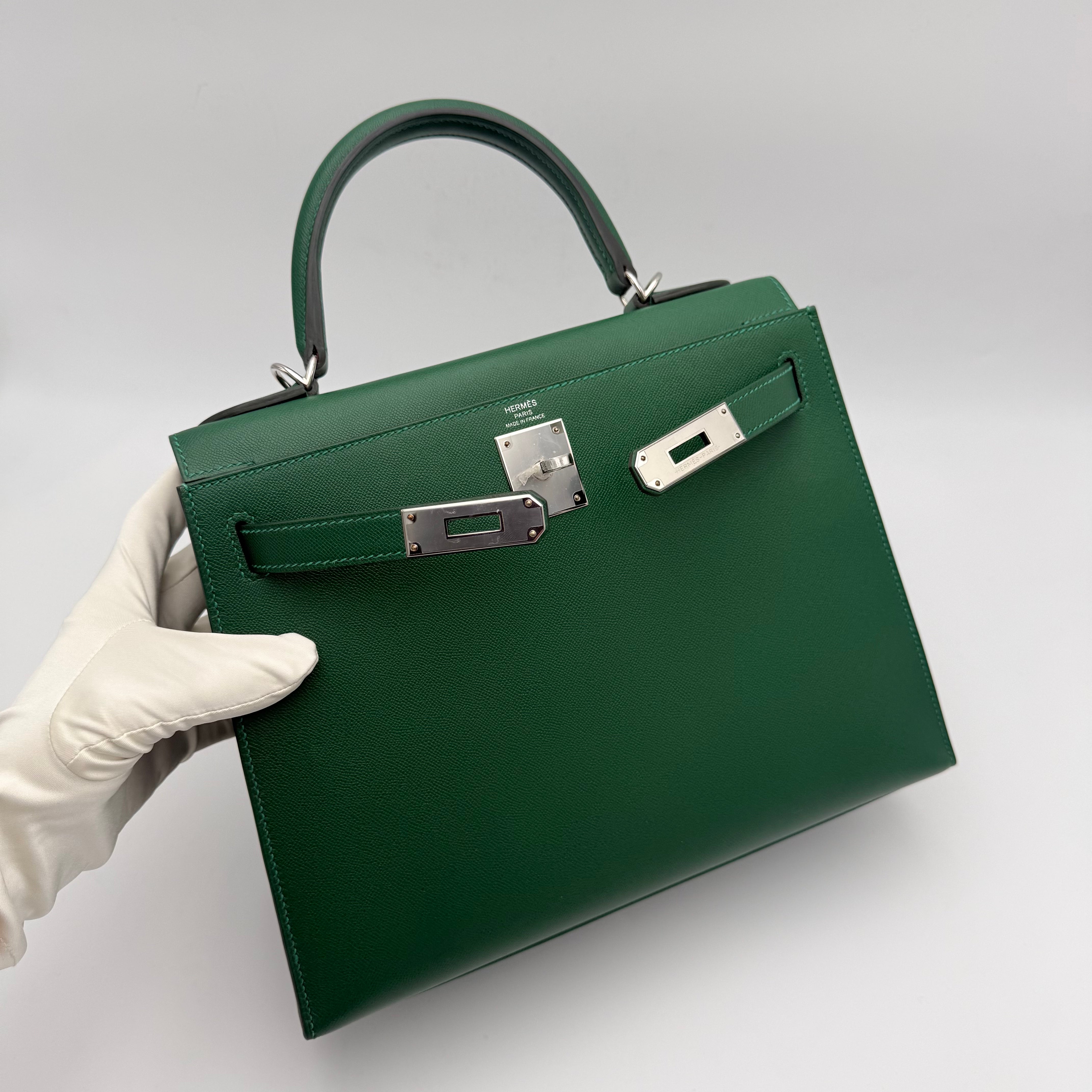 Hermès - Kelly 28 - Vert moyen