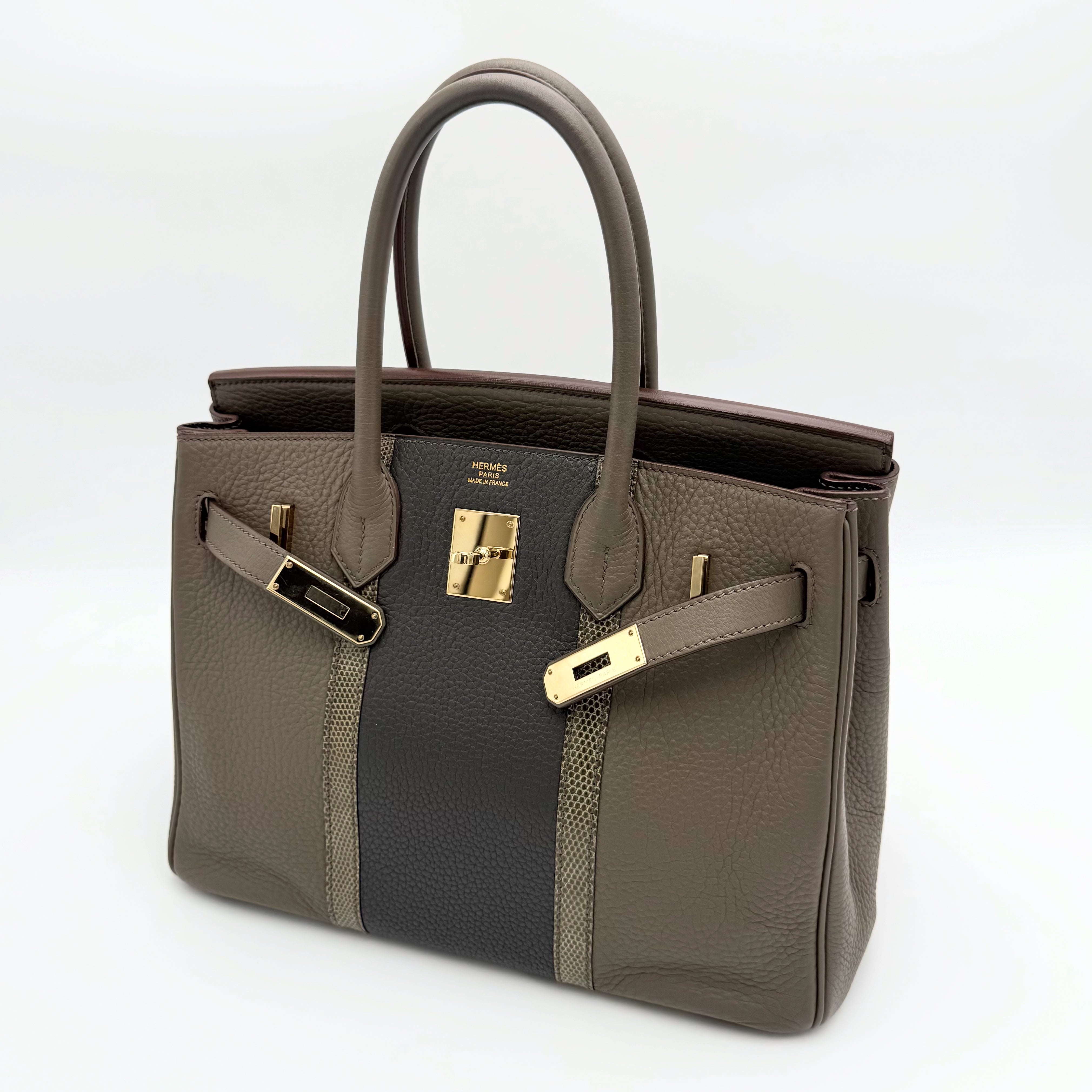 Hermès - Birkin 30 "Le club" - étain