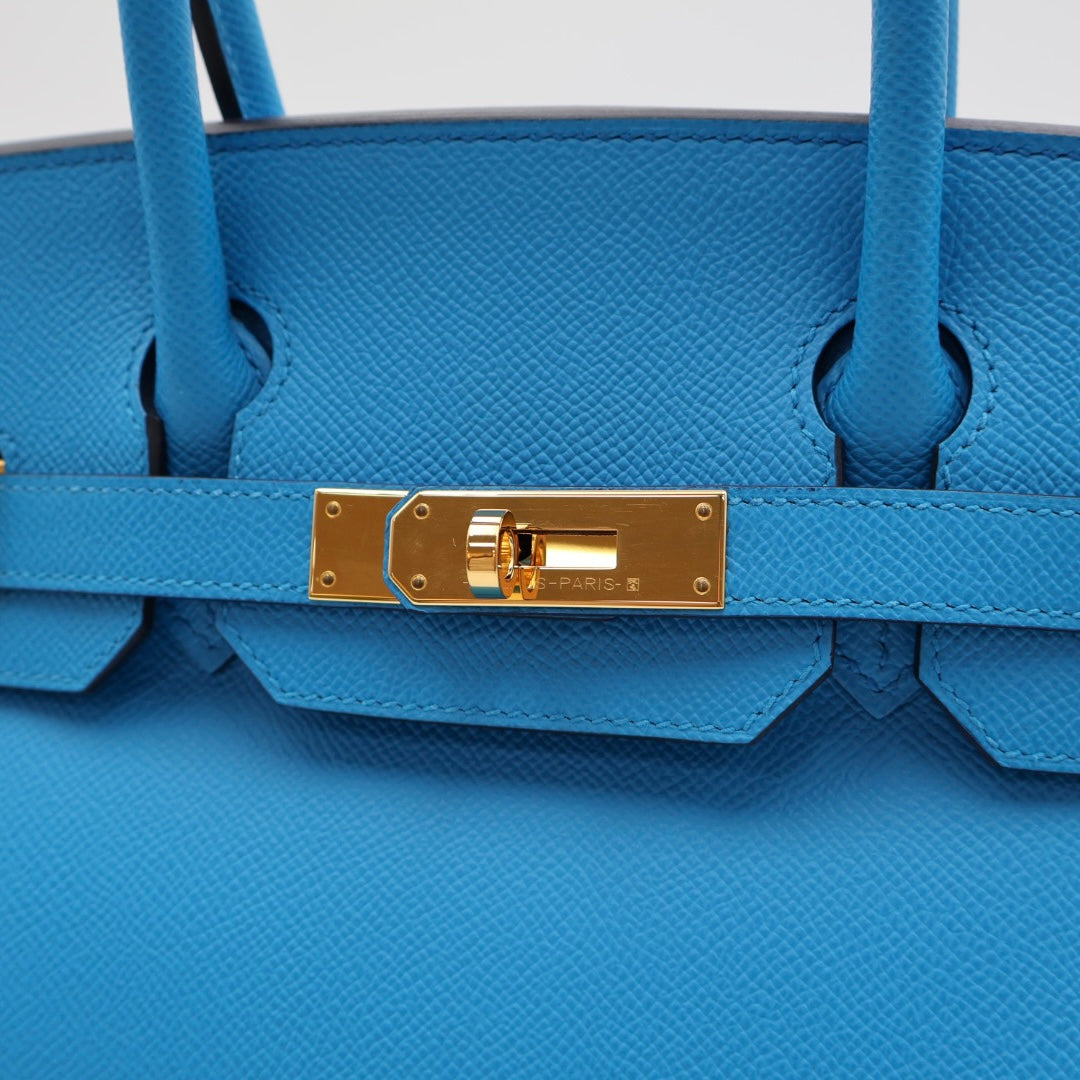 Hermès - Birkin 30 - Bleu Frida