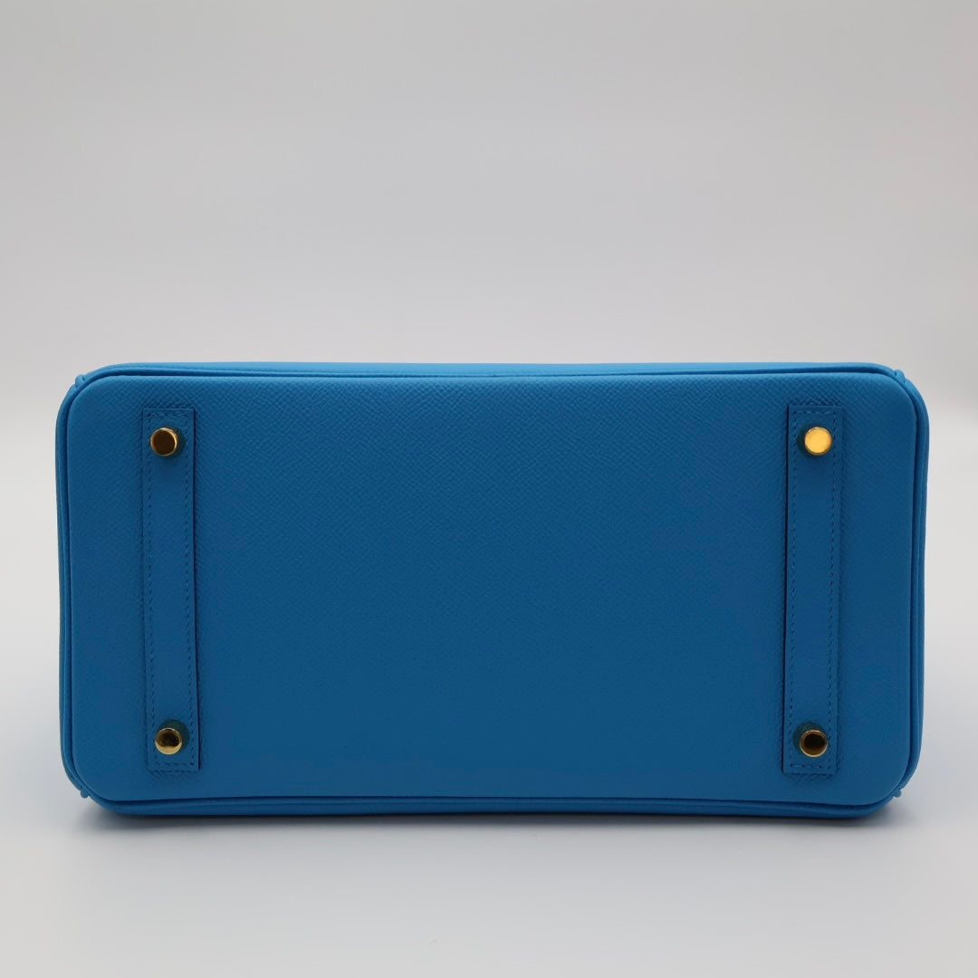 Hermès - Birkin 30 - Bleu Frida