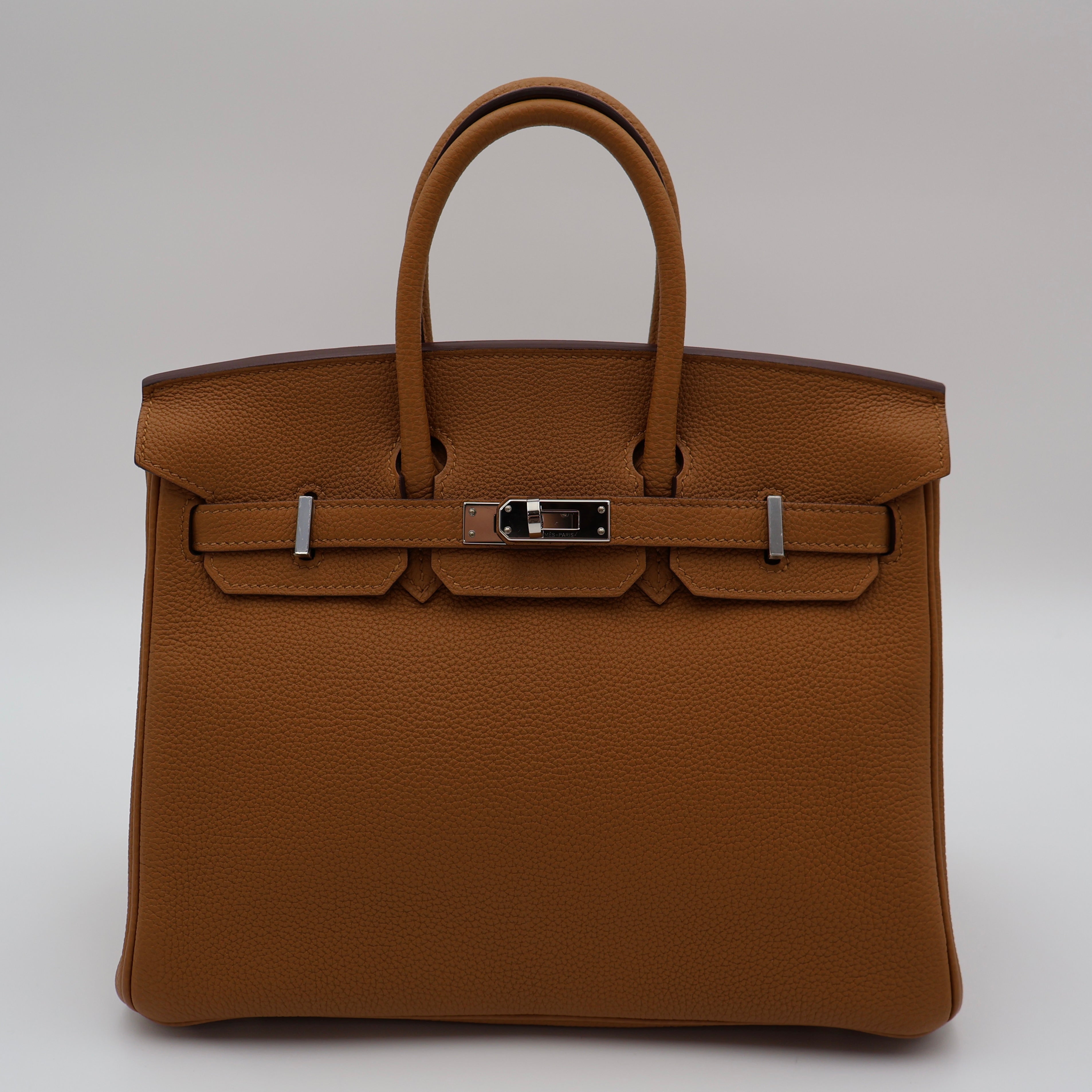 Hermès - Birkin 25 - Caramel verso lime