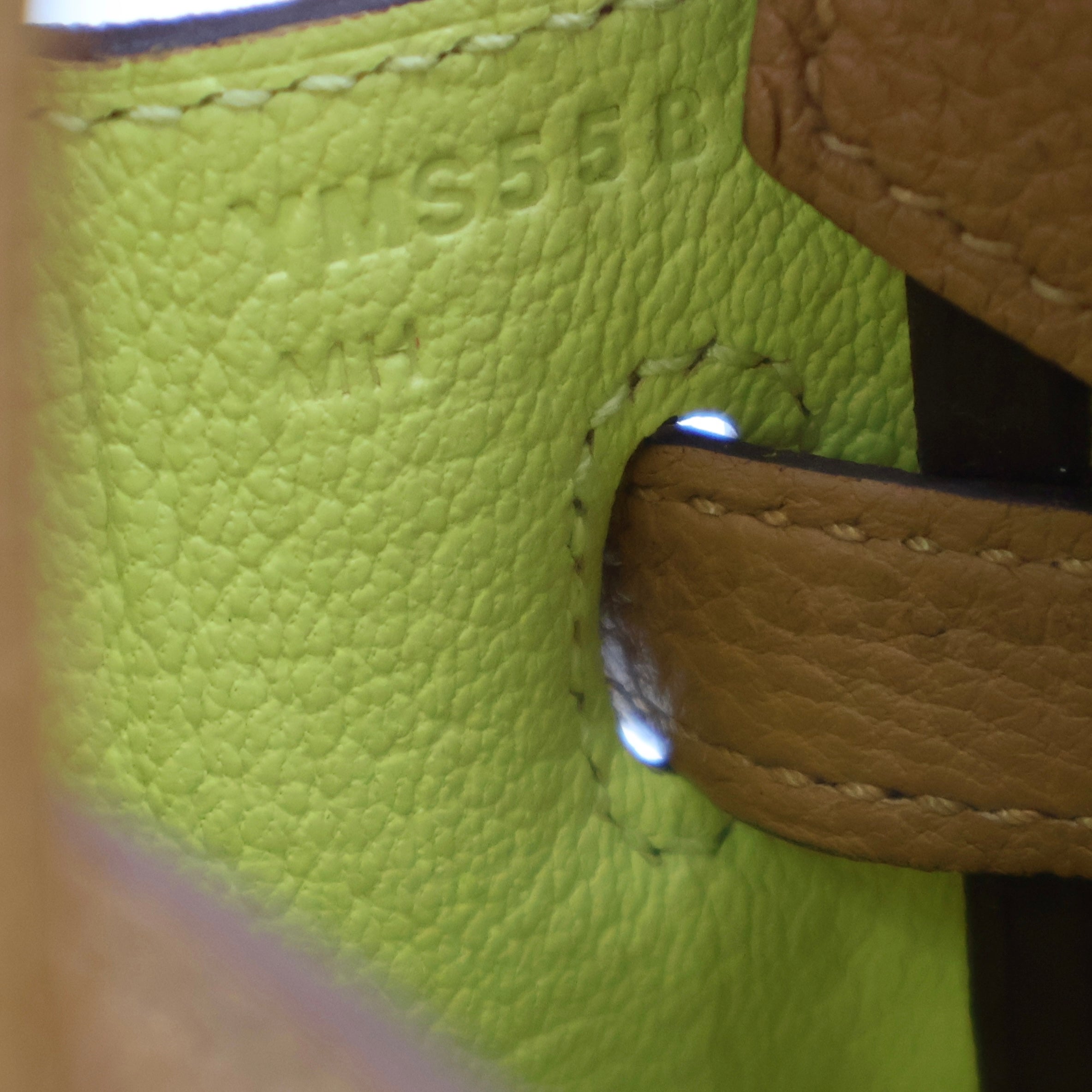 Hermès - Birkin 25 - Caramel verso lime
