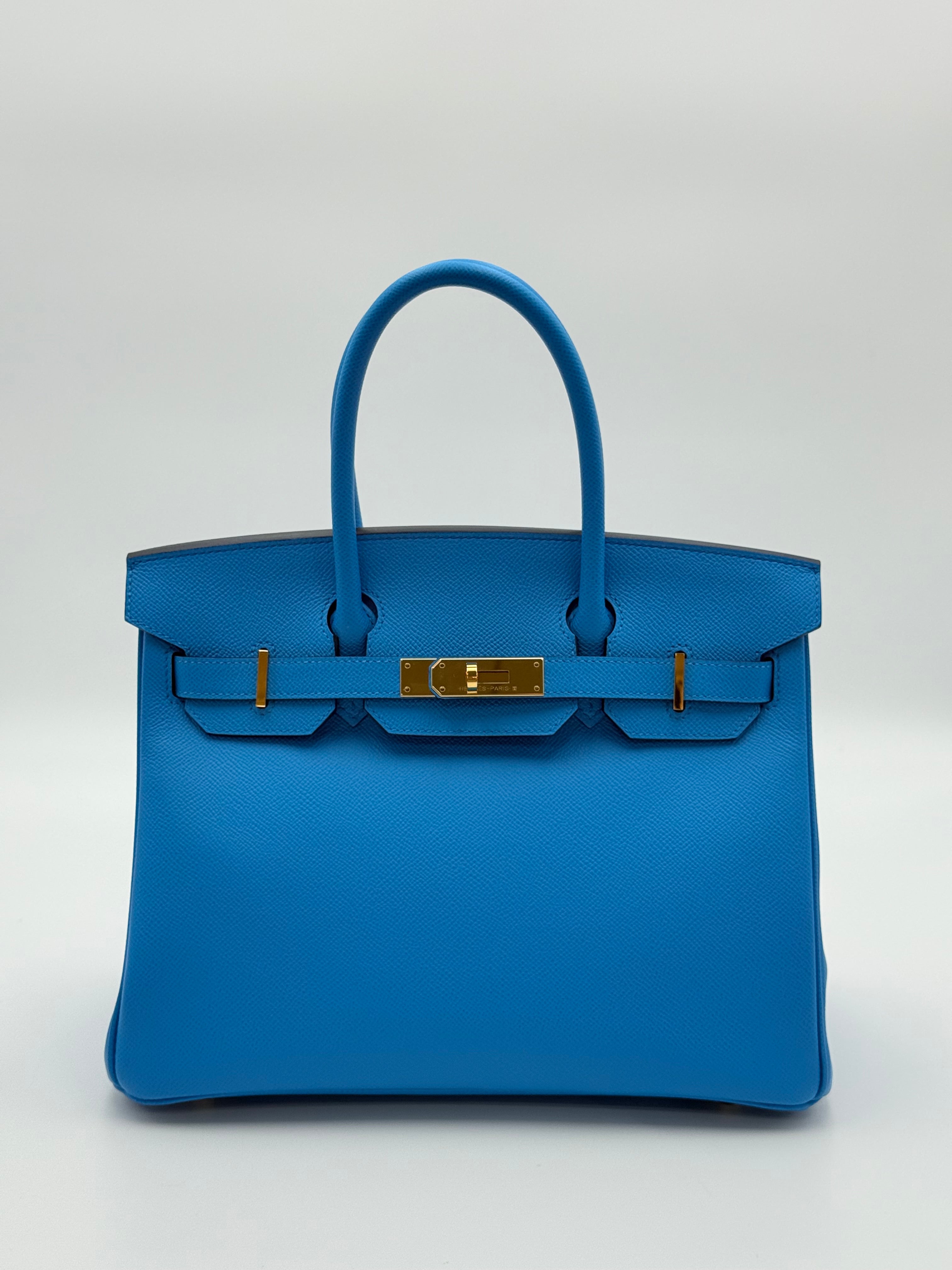 Hermès - Birkin 30 - Bleu Frida