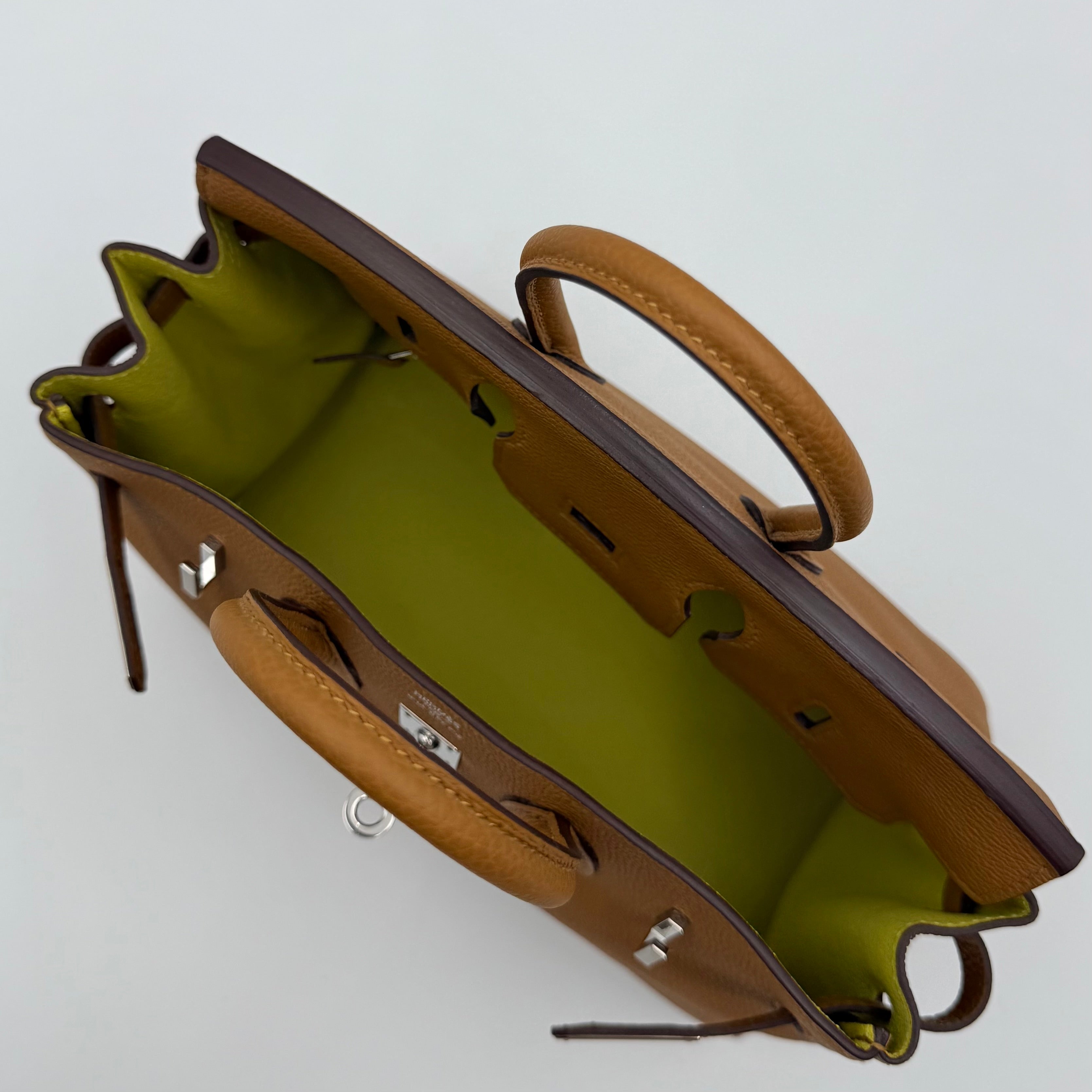 Hermès - Birkin 25 - Caramel verso lime