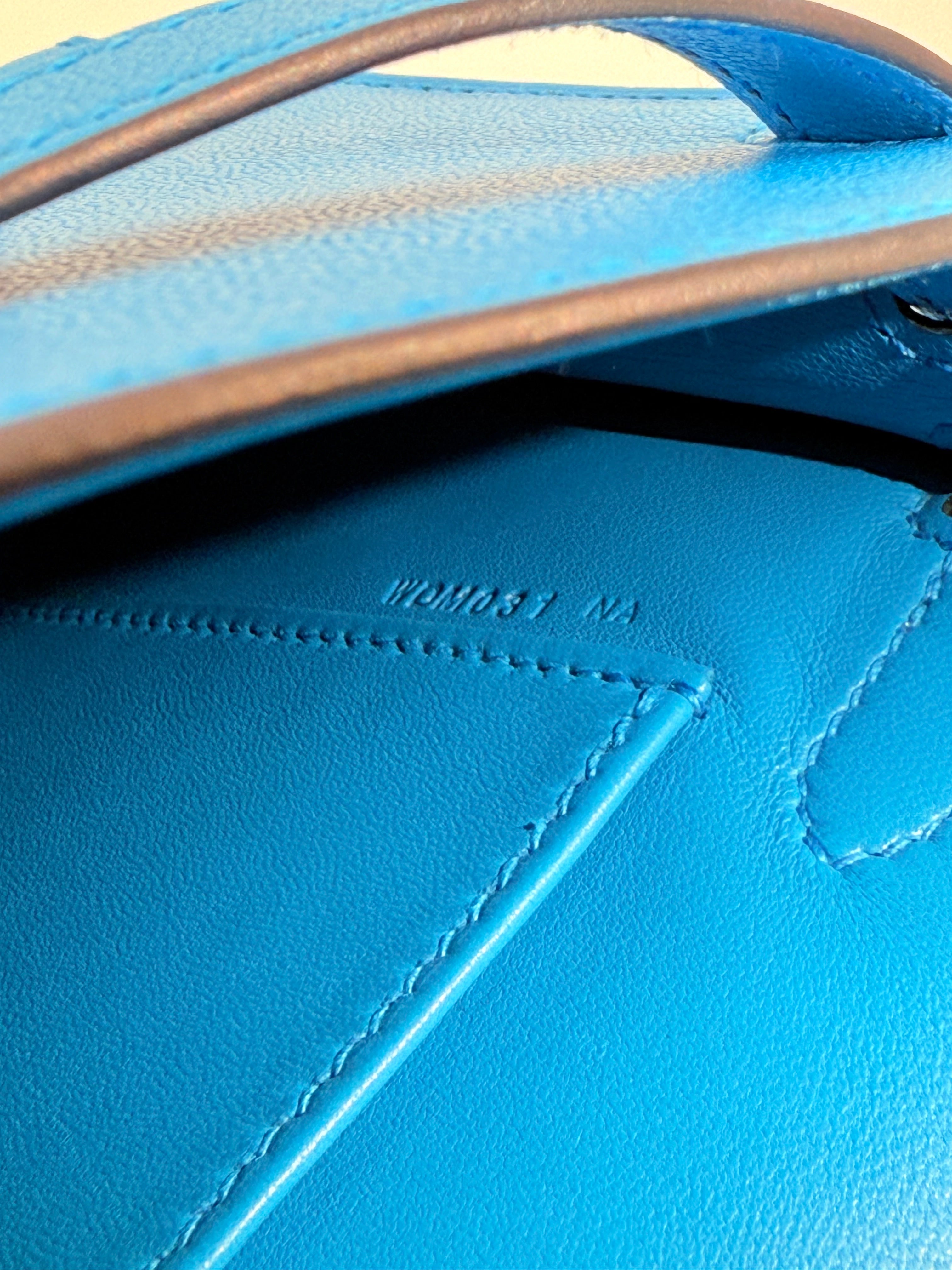 Hermès - Kelly élan - Bleu frida