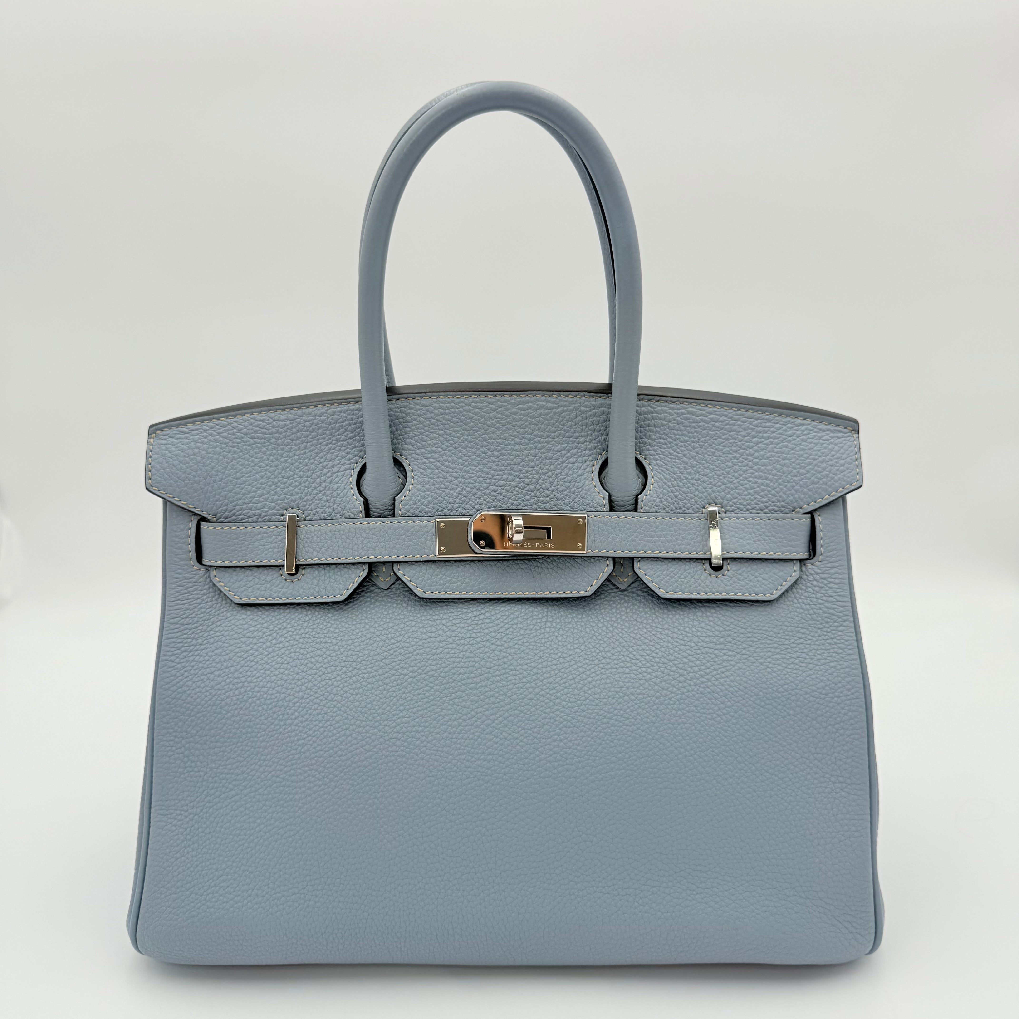 Hermès - Birkin 30 - Bleu lin