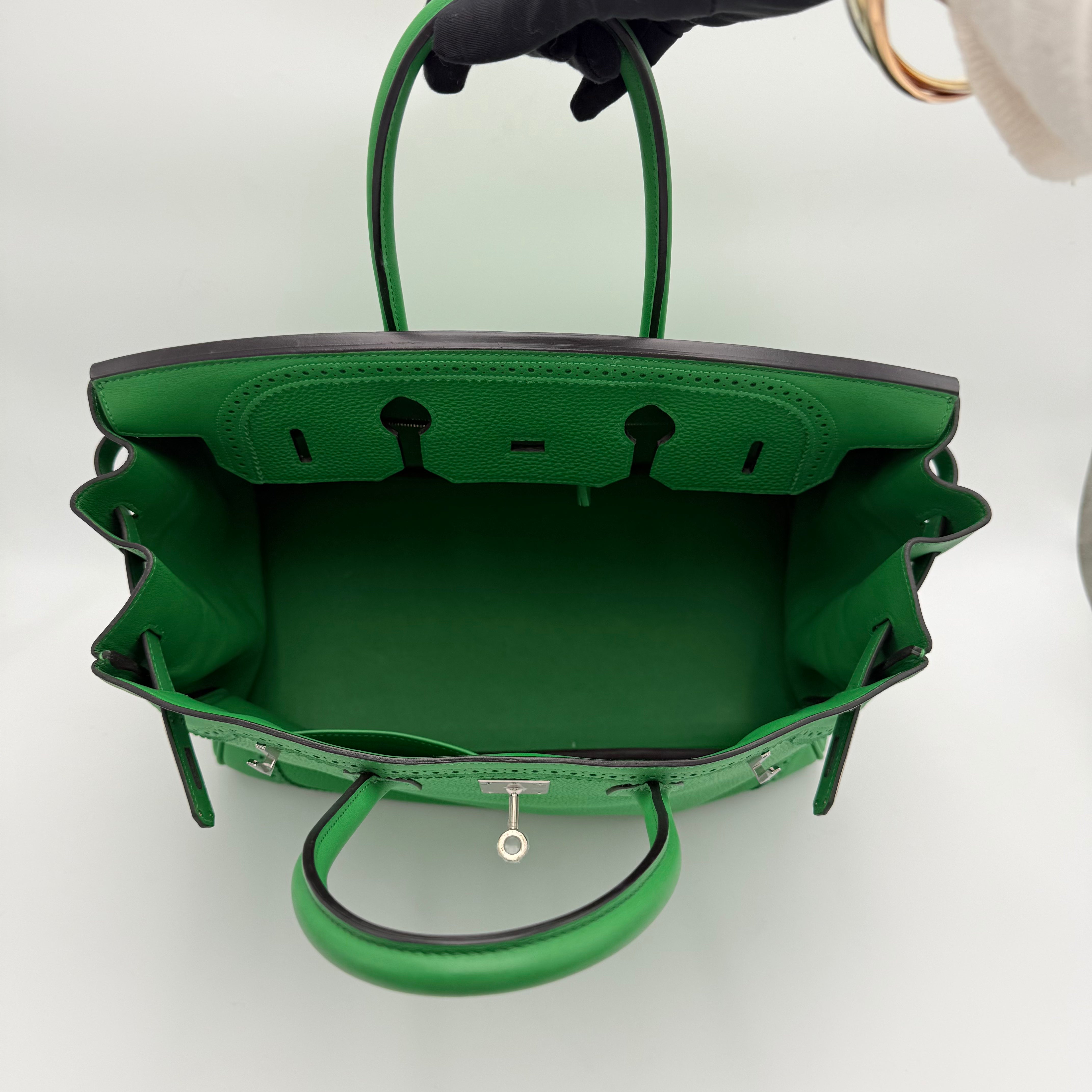 Hermès - Birkin 35 Ghillies - Vert bambou