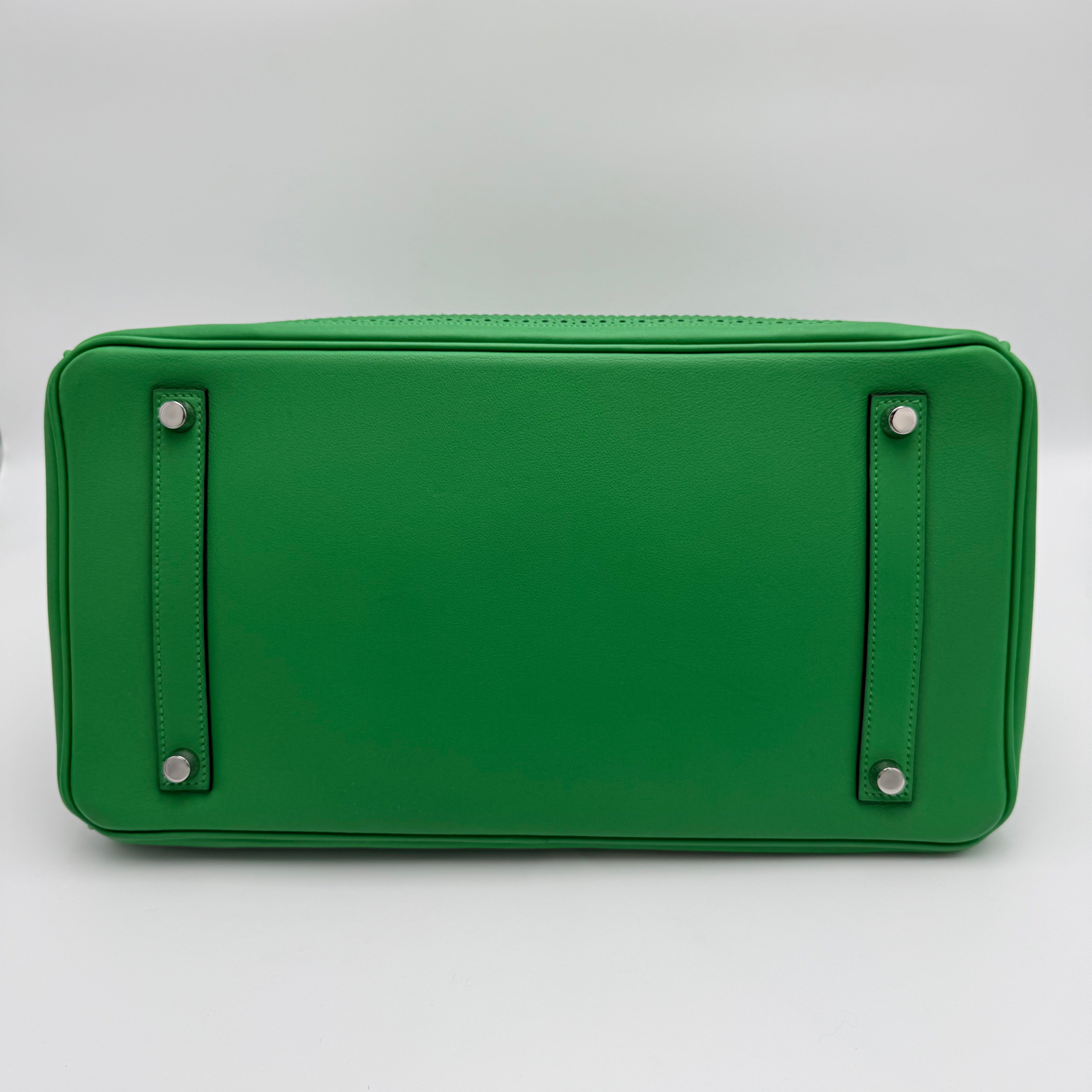 Hermès - Birkin 35 Ghillies - Vert bambou