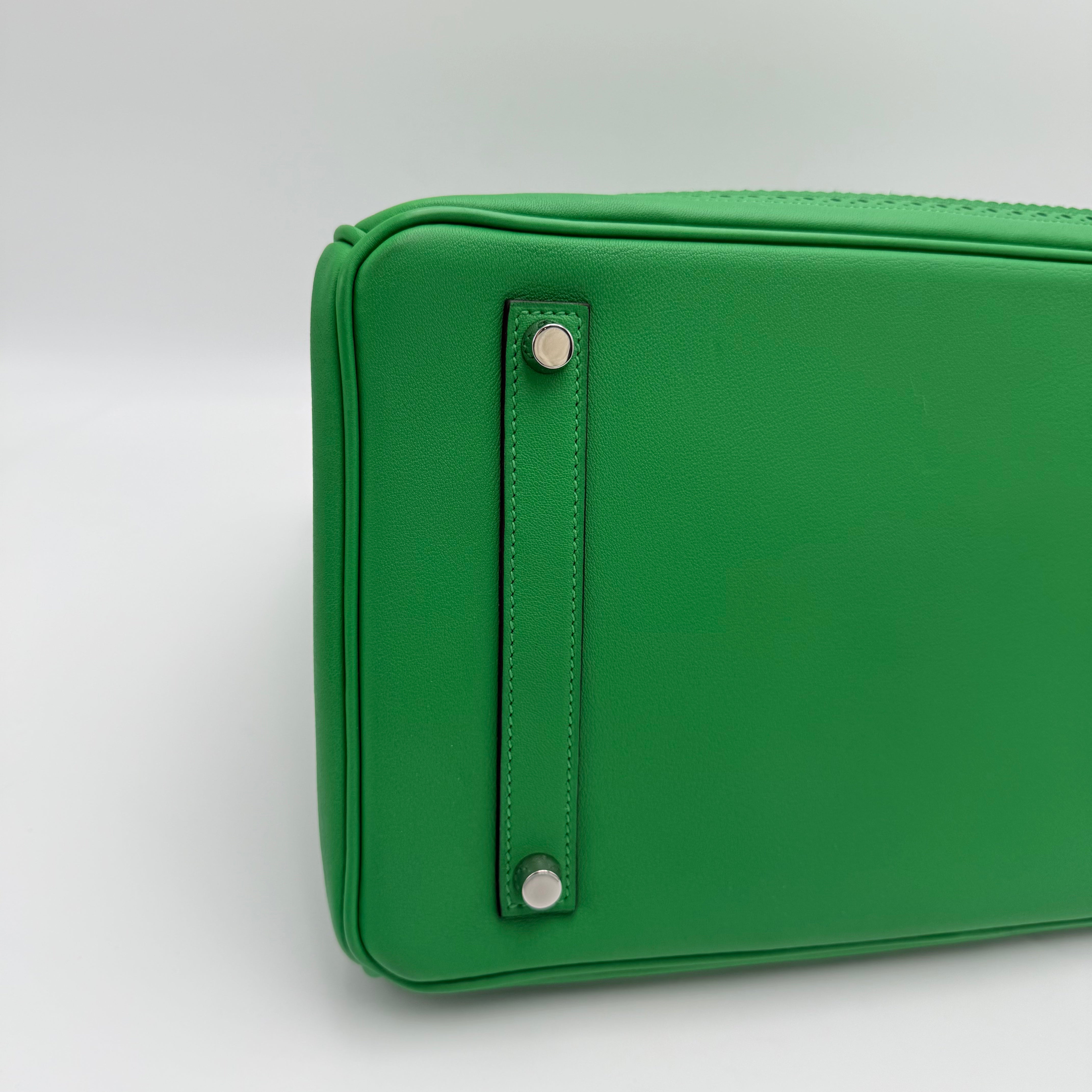 Hermès - Birkin 35 Ghillies - Vert bambou