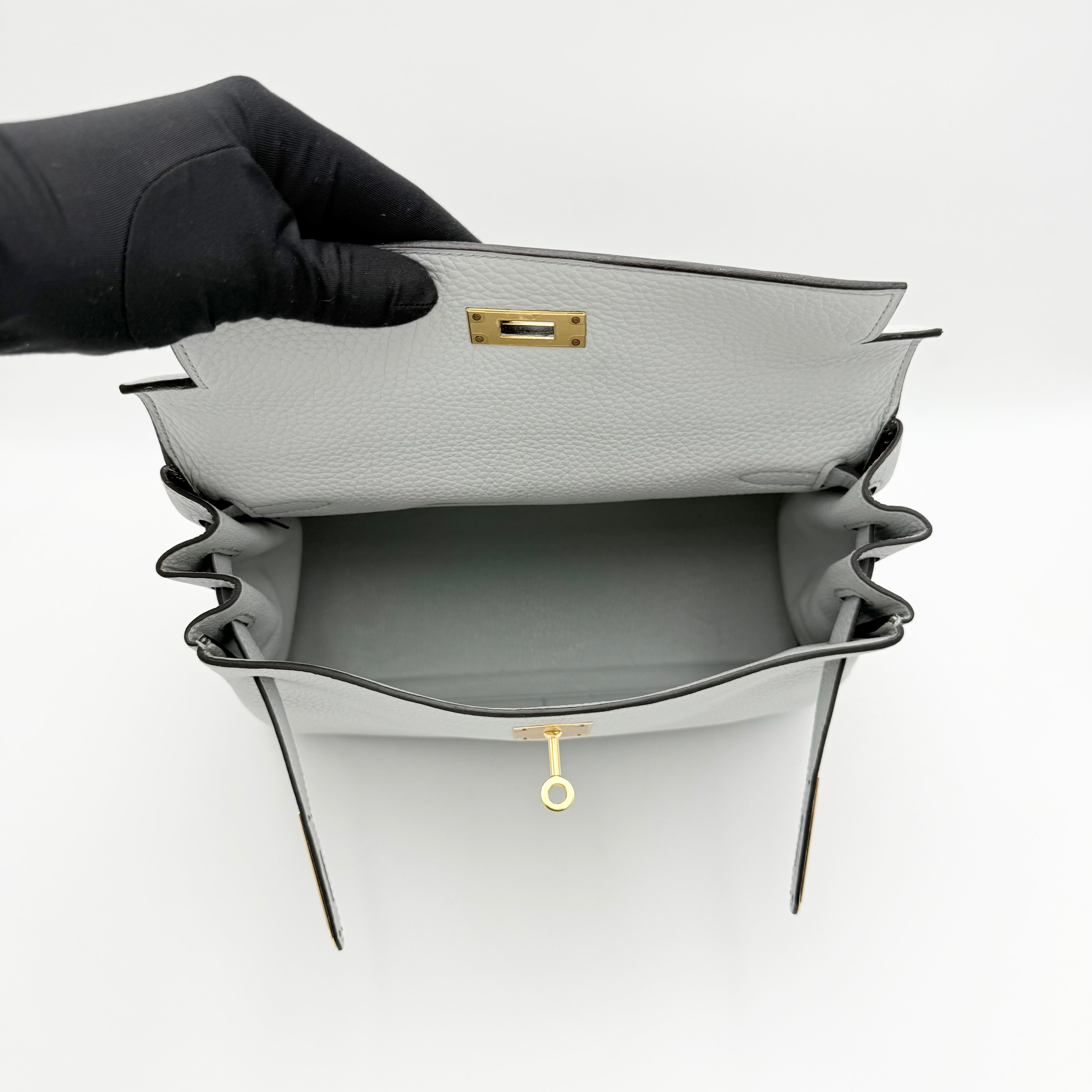 Hermès - Kelly 28 -Bleu pâle