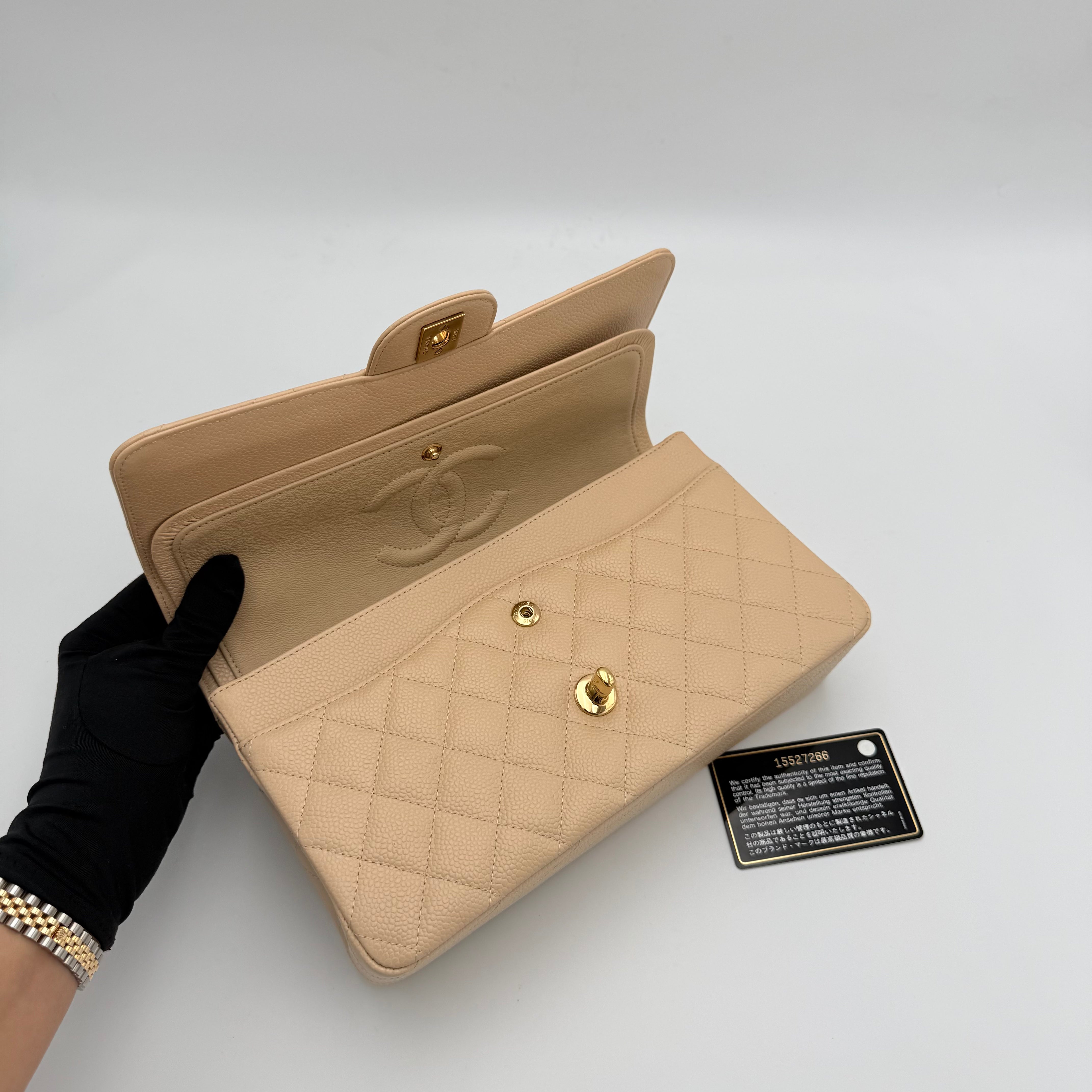 Chanel - Double flap - Beige