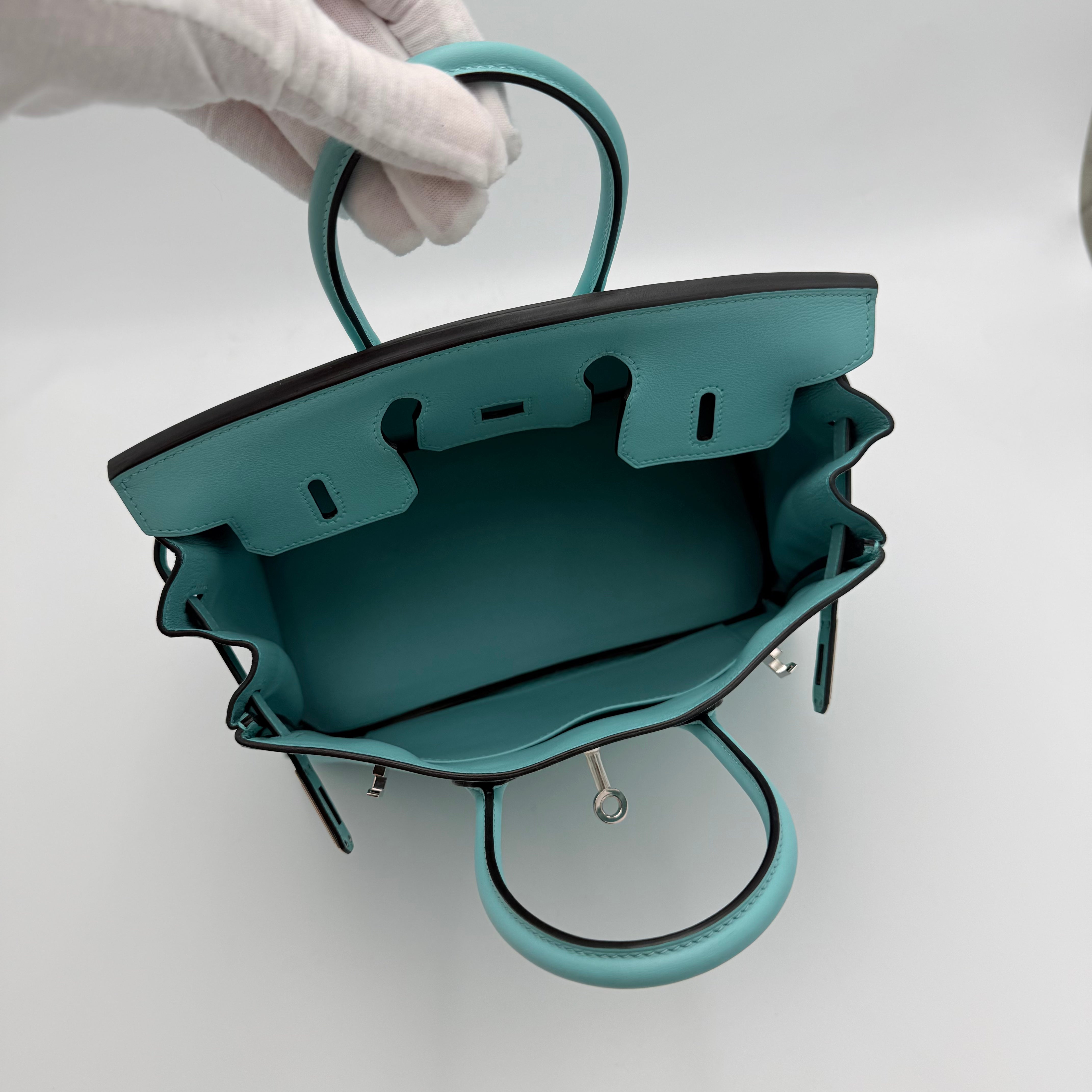 Hermès - Birkin 25 - Bleu atoll