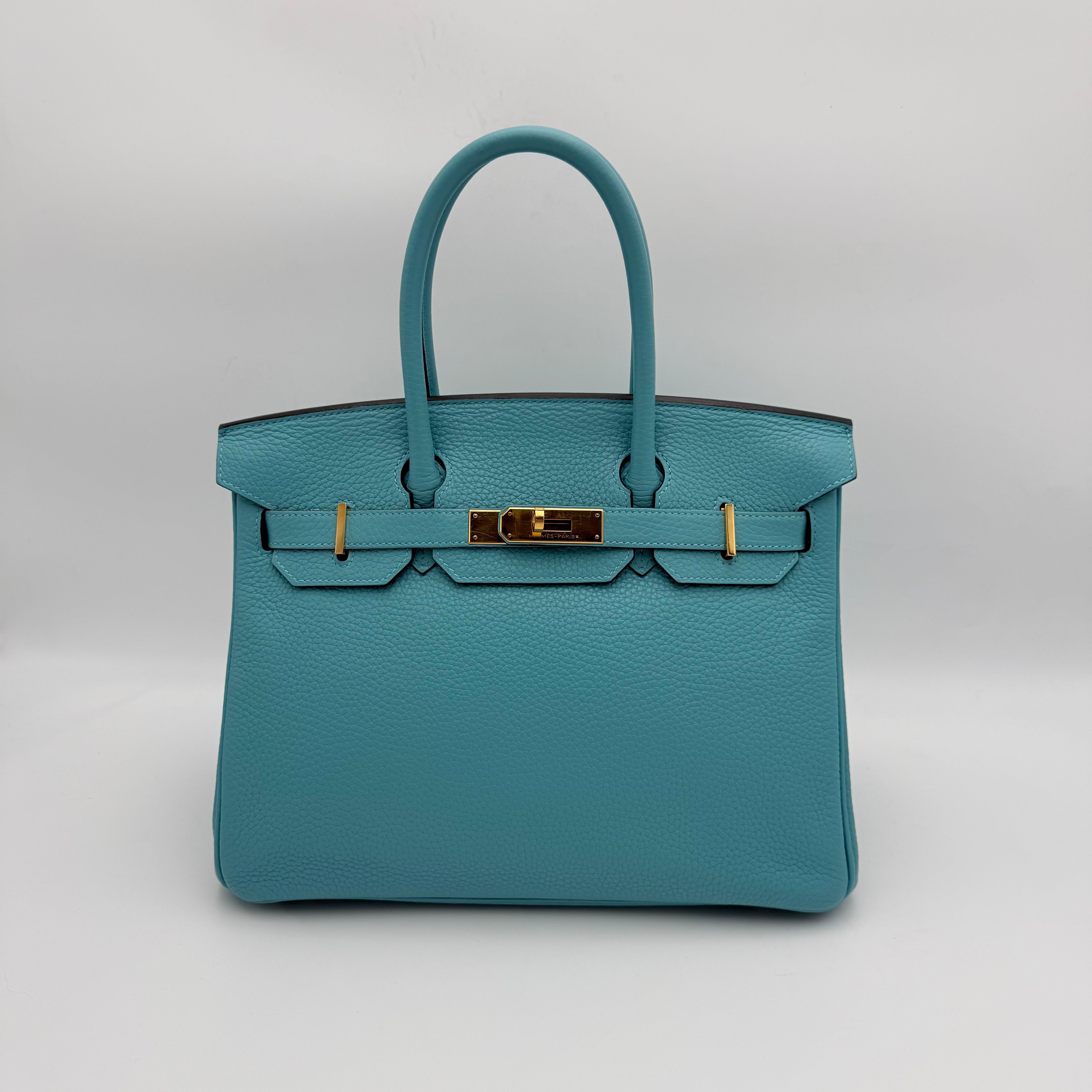 Hermès - Birkin 30 - Bleu atoll