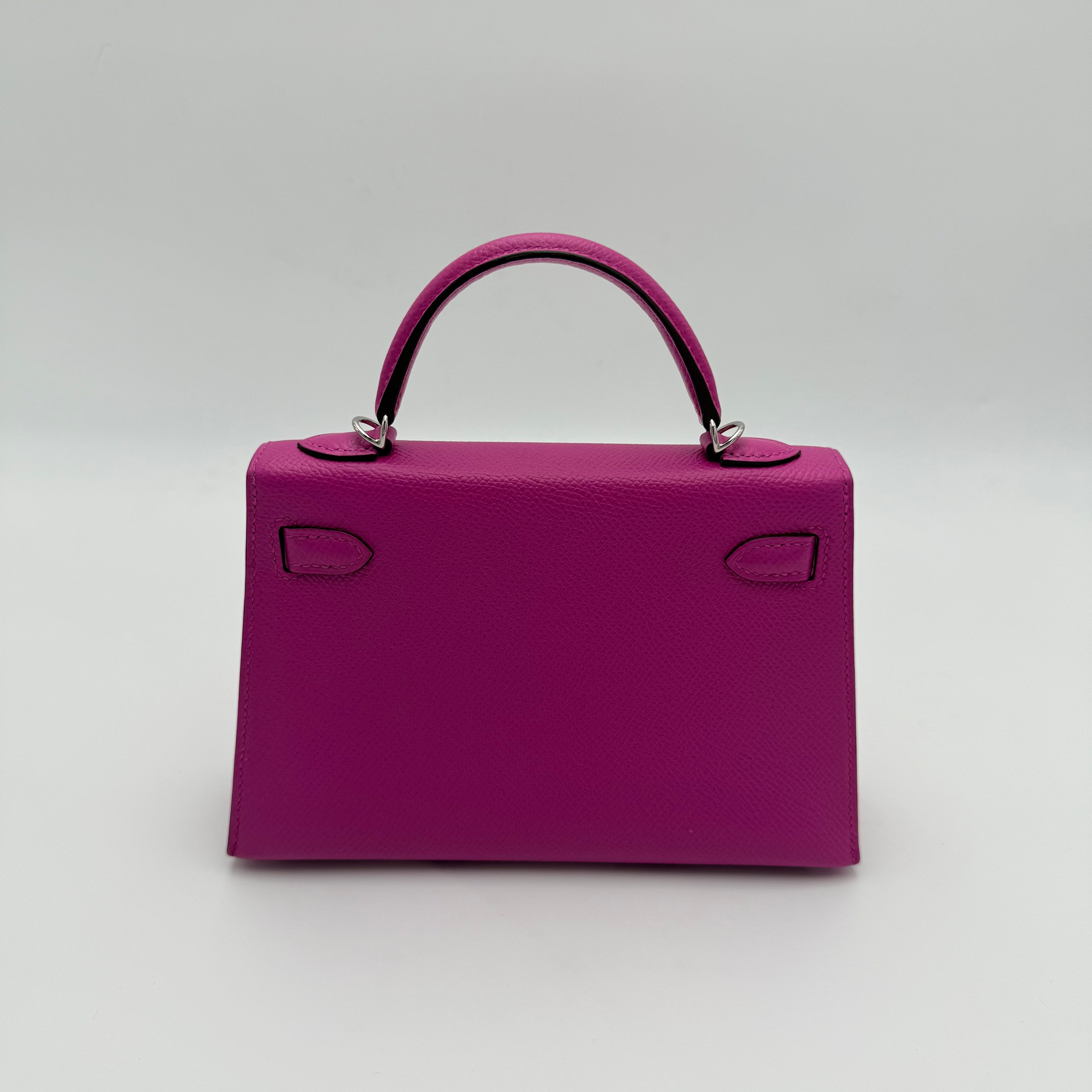 Hermès - Mini Kelly - rose pourpre