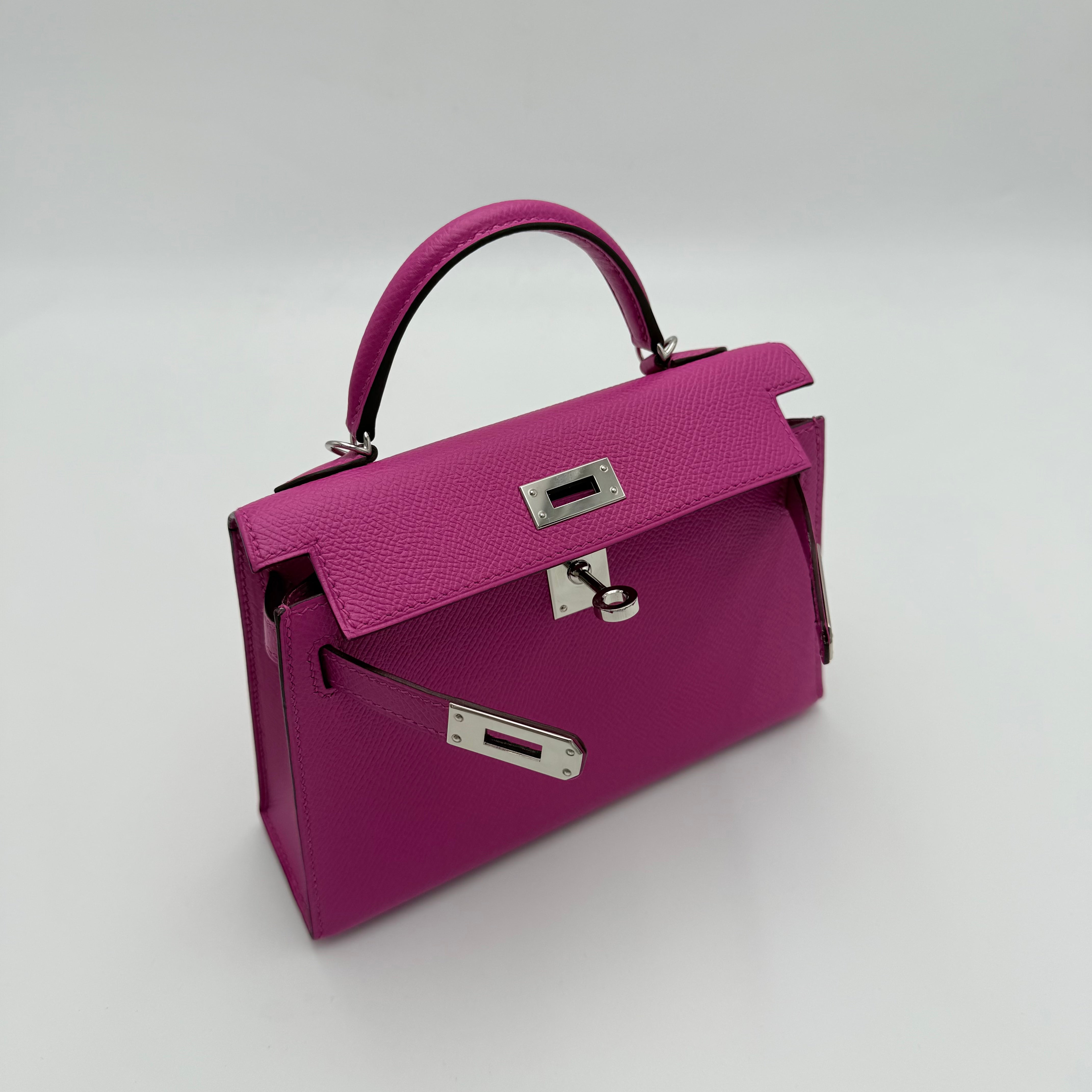 Hermès - Mini Kelly - rose pourpre