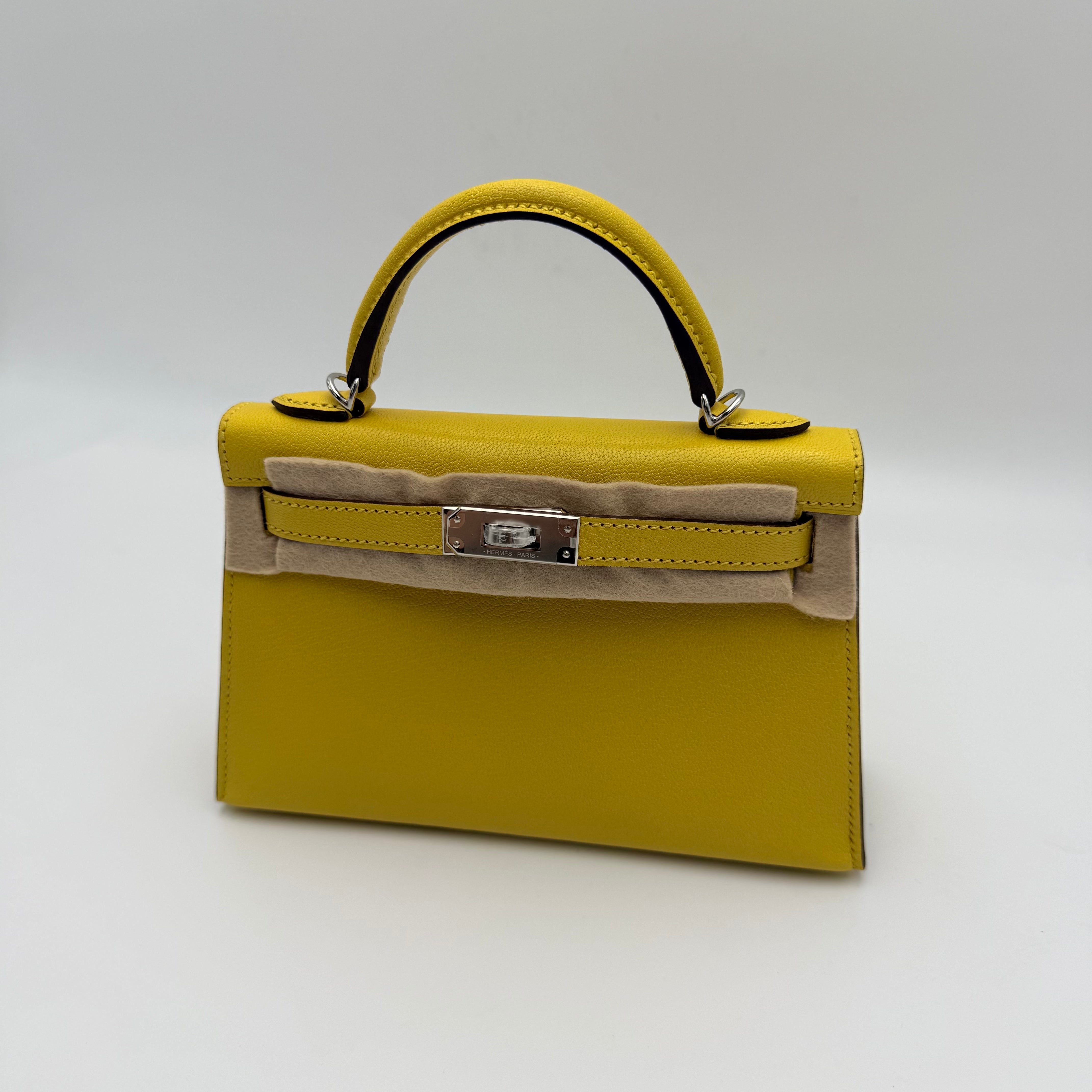 Hermès - Mini Kelly - Jaune de Naples