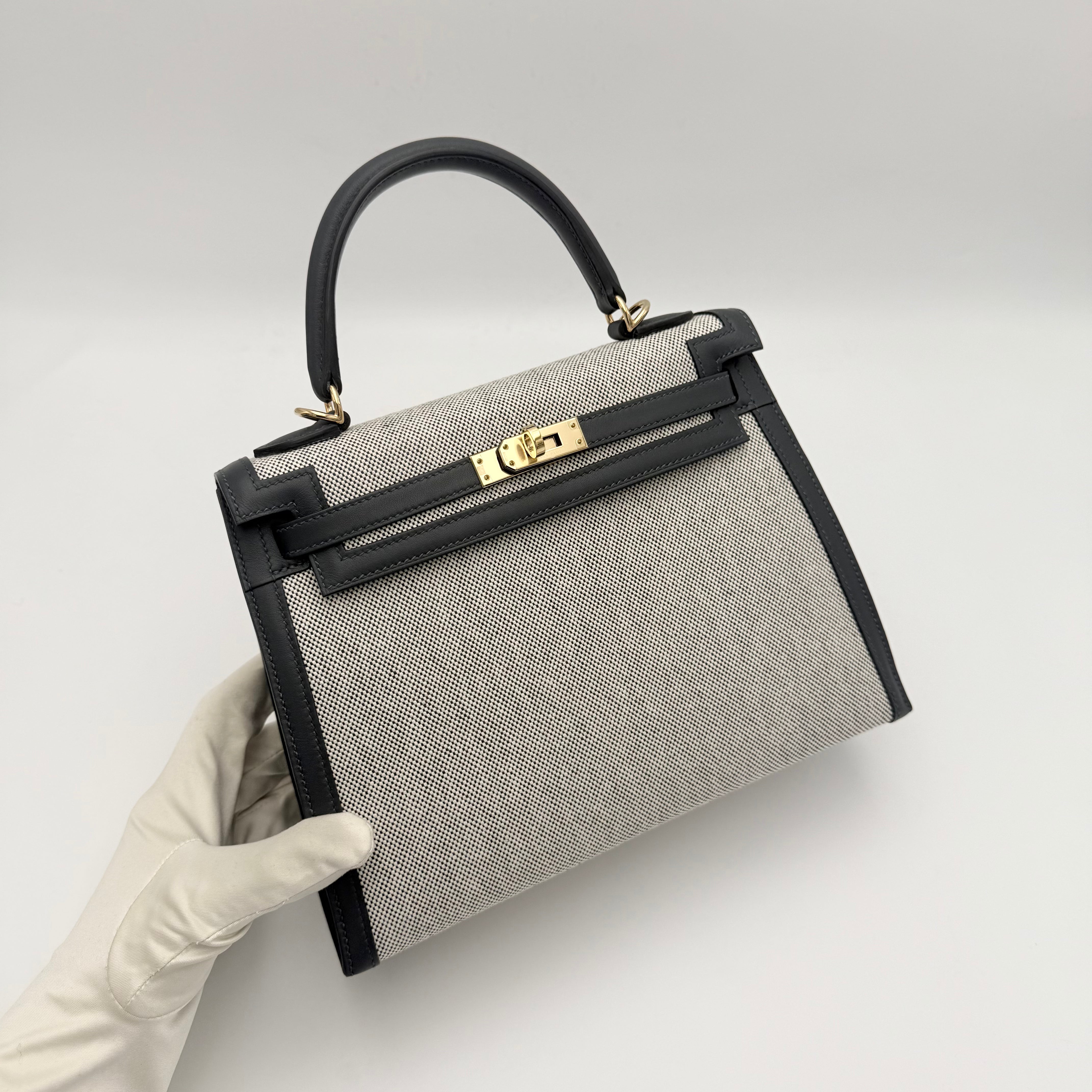 Hermès - Kelly 25 - gris misty